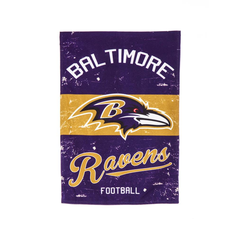 Rico Industries NFL Football Baltimore Ravens Bold 3' x 5' Banner Flag  Single Sided - Indoor or Outdoor - Home Décor