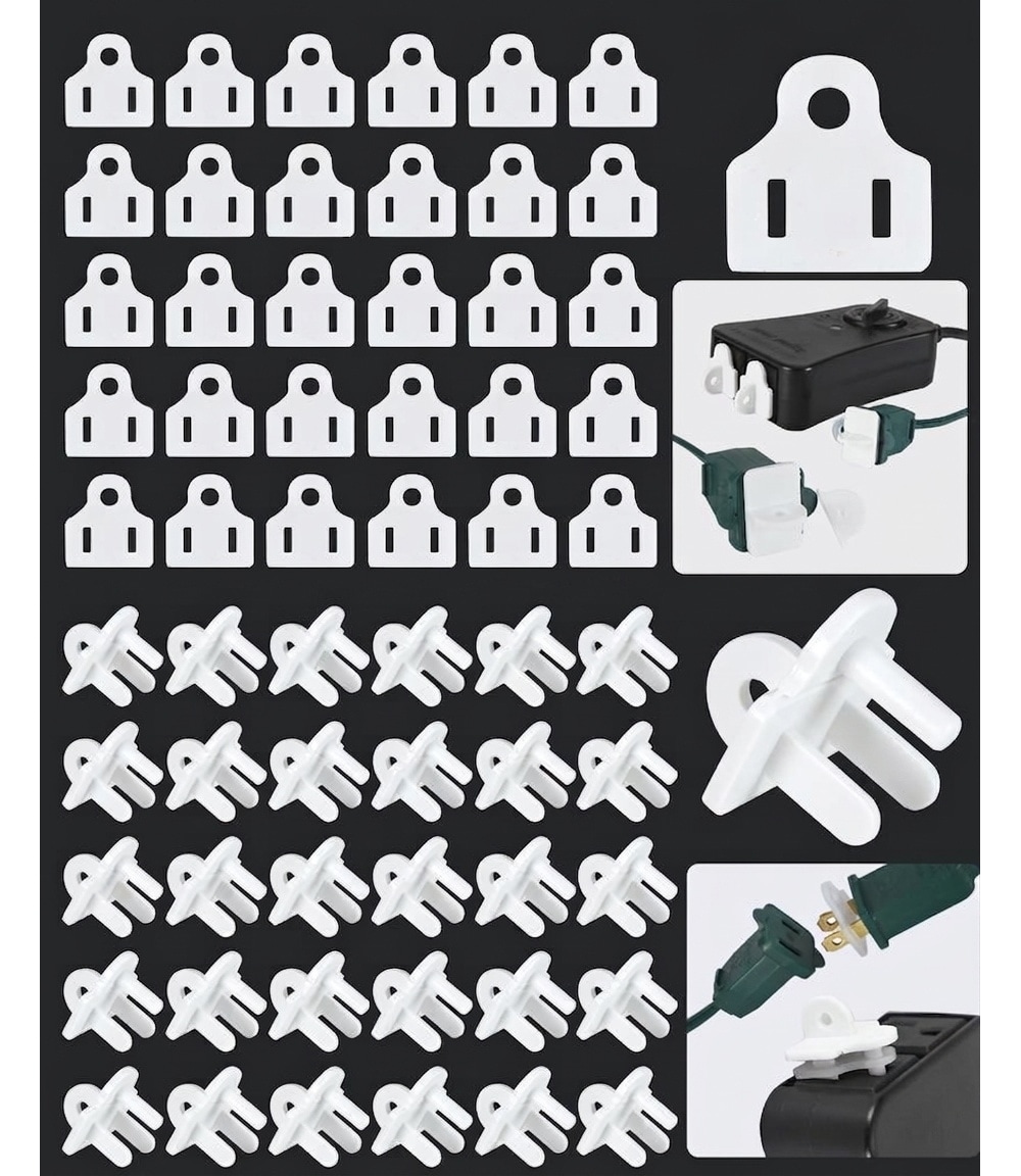 Oyezvary 30 Set Waterproof Outdoor Outlet Cover and Weatherproof Gasket Kit Prevents GFCI Tripping for Extension Cords and Plug Protection White #LOZ0430B20