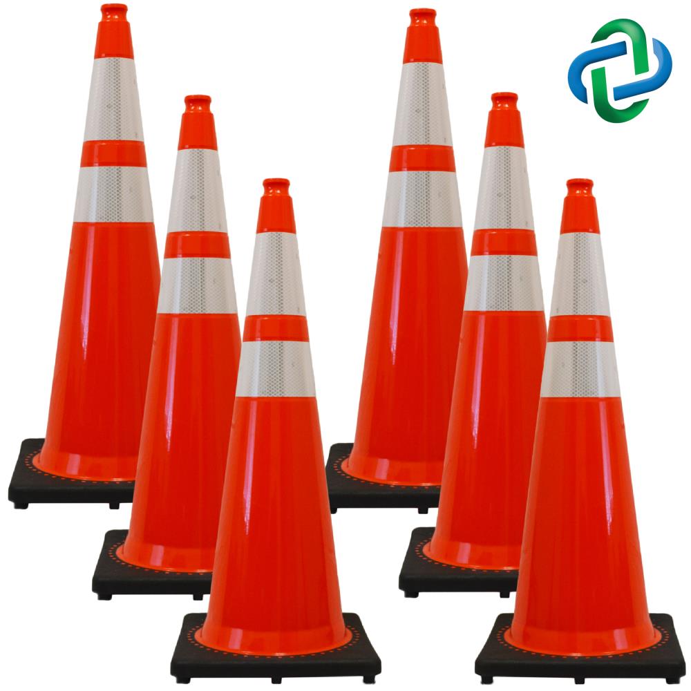 Mr. Chain 6-Pack 36-in Orange Traffic Safety Cone