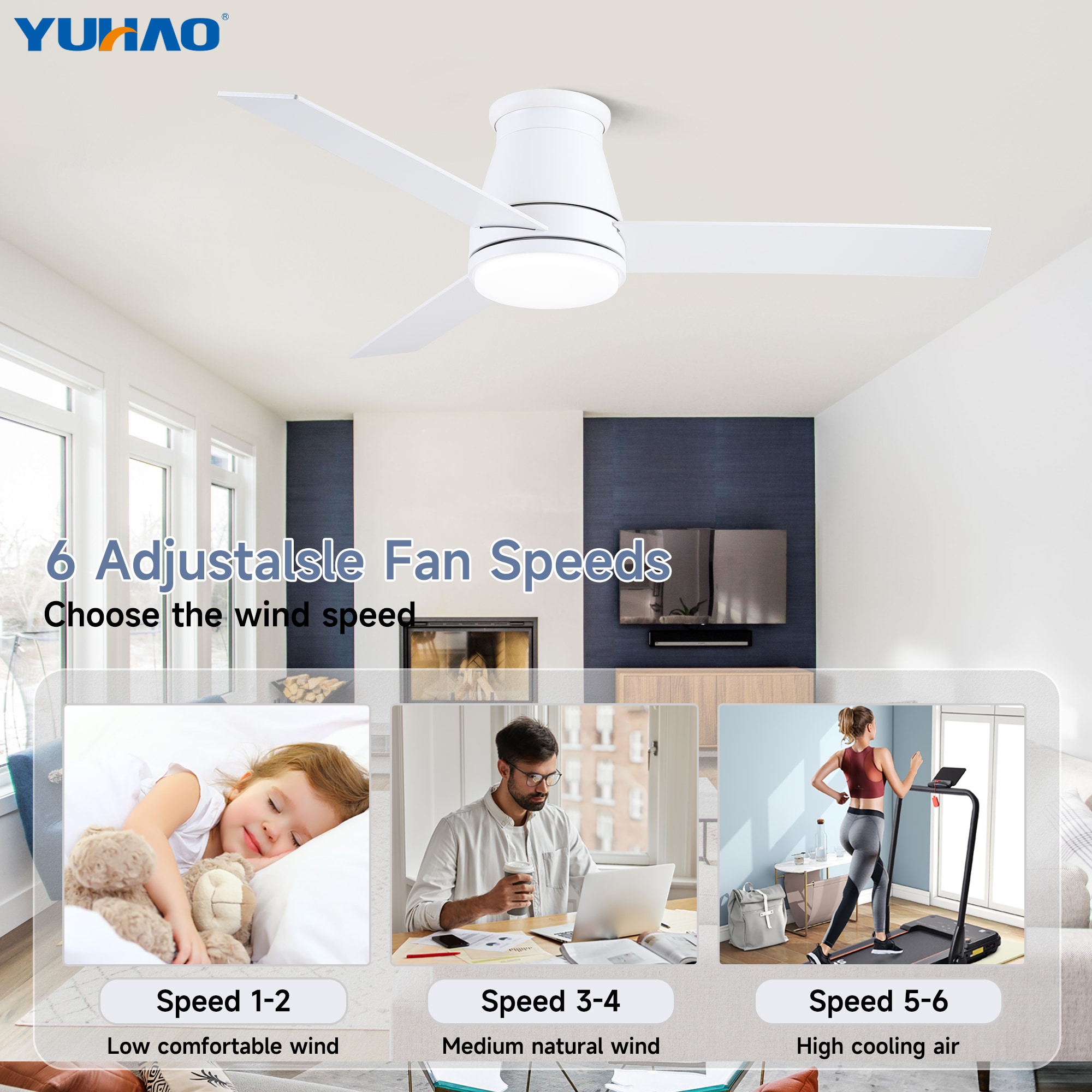 YUHAO LSDC1153WH48 Ceiling-Fans - View #13