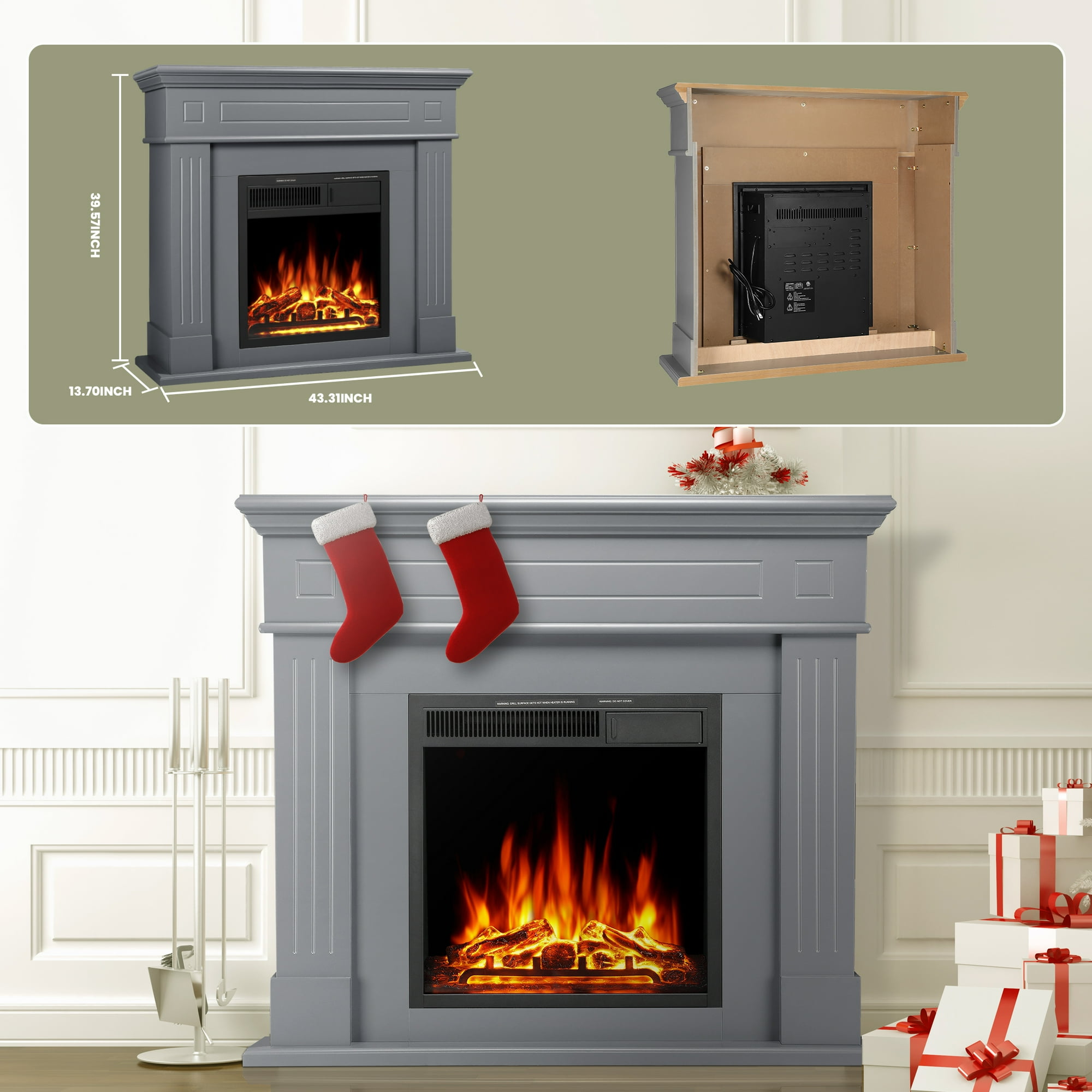 Antarctic Star LSAS-SM027G Electric-Fireplaces - View #3