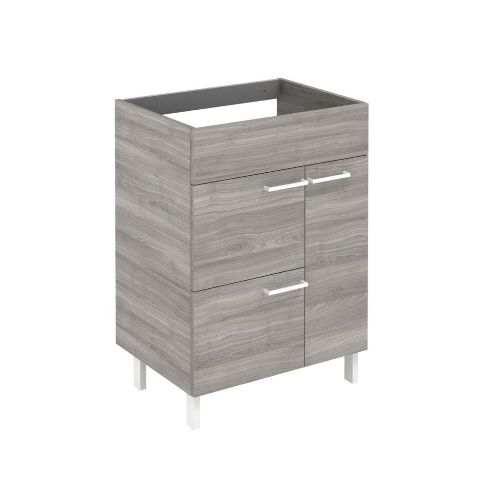 WS Bath Collections ELEGANCE 60 SG BASE Elegance 24-in Sandy Grey Bathroom Vanity Base Cabinet without Top