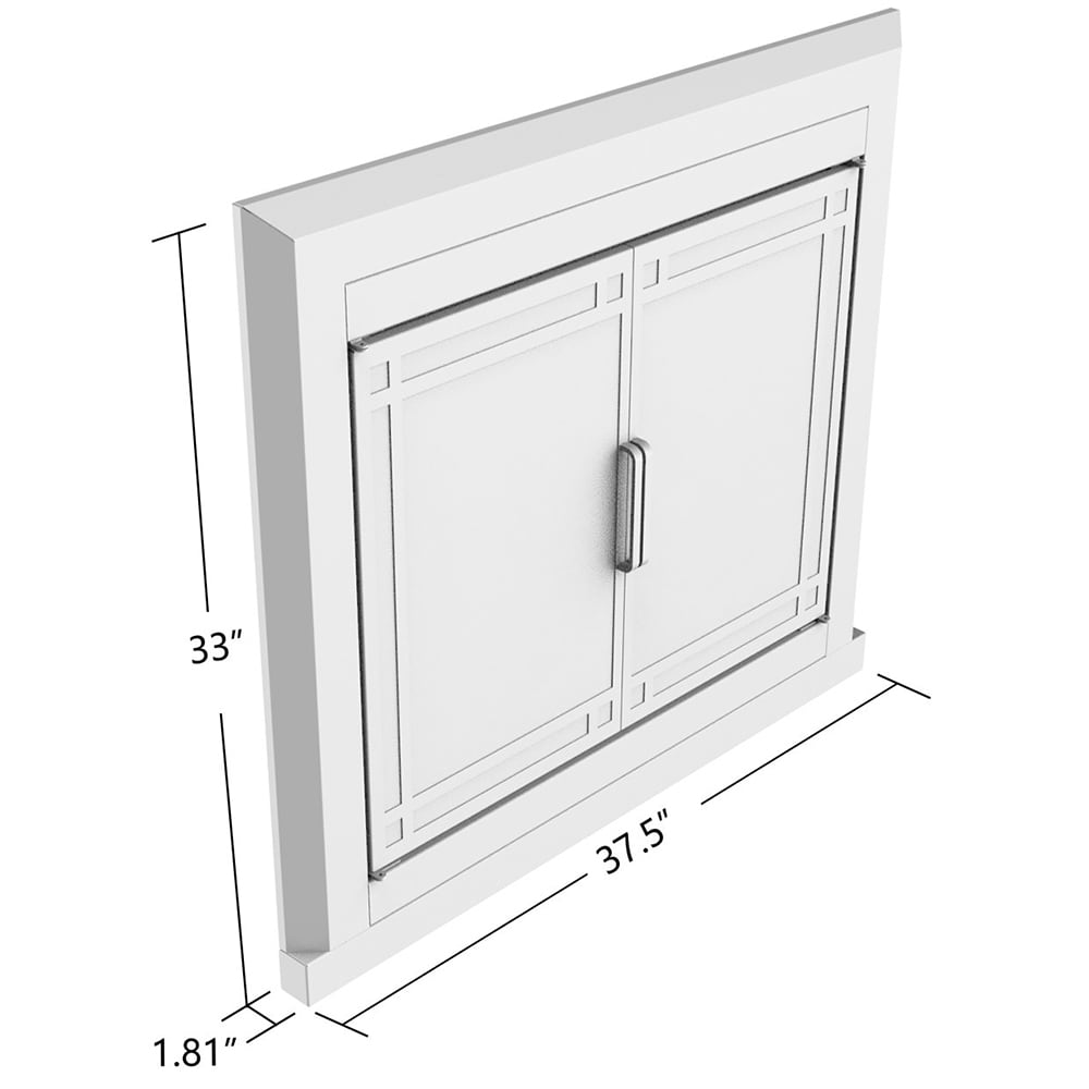 allen + roth FPDM406ORB Glass-Fireplace-Doors - View #9