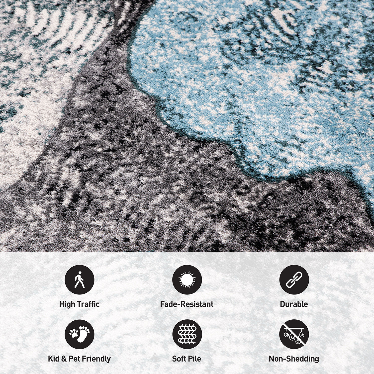 World Rug Gallery 400BLUE8X10 rugs - View #5