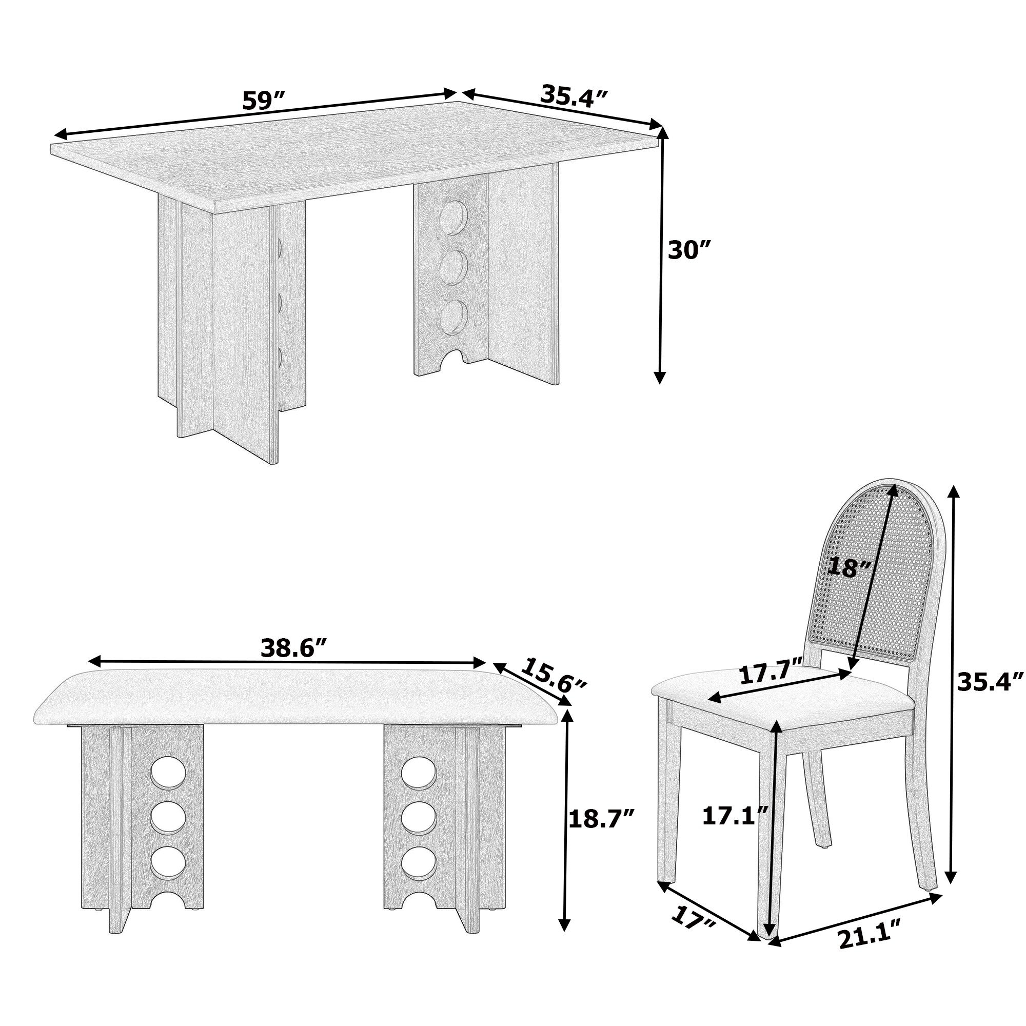 SINOFURN SYA330029BN Dining-Sets - View #5