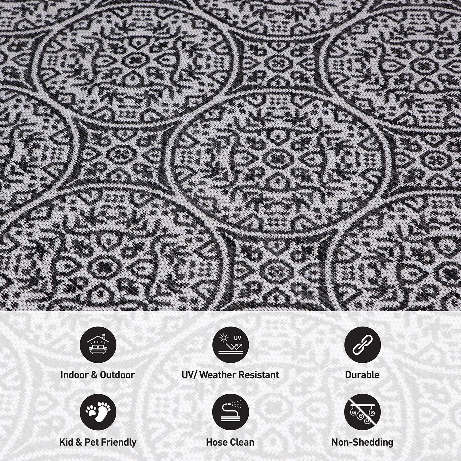 World Rug Gallery 121BLACK2X3 rugs - View #5