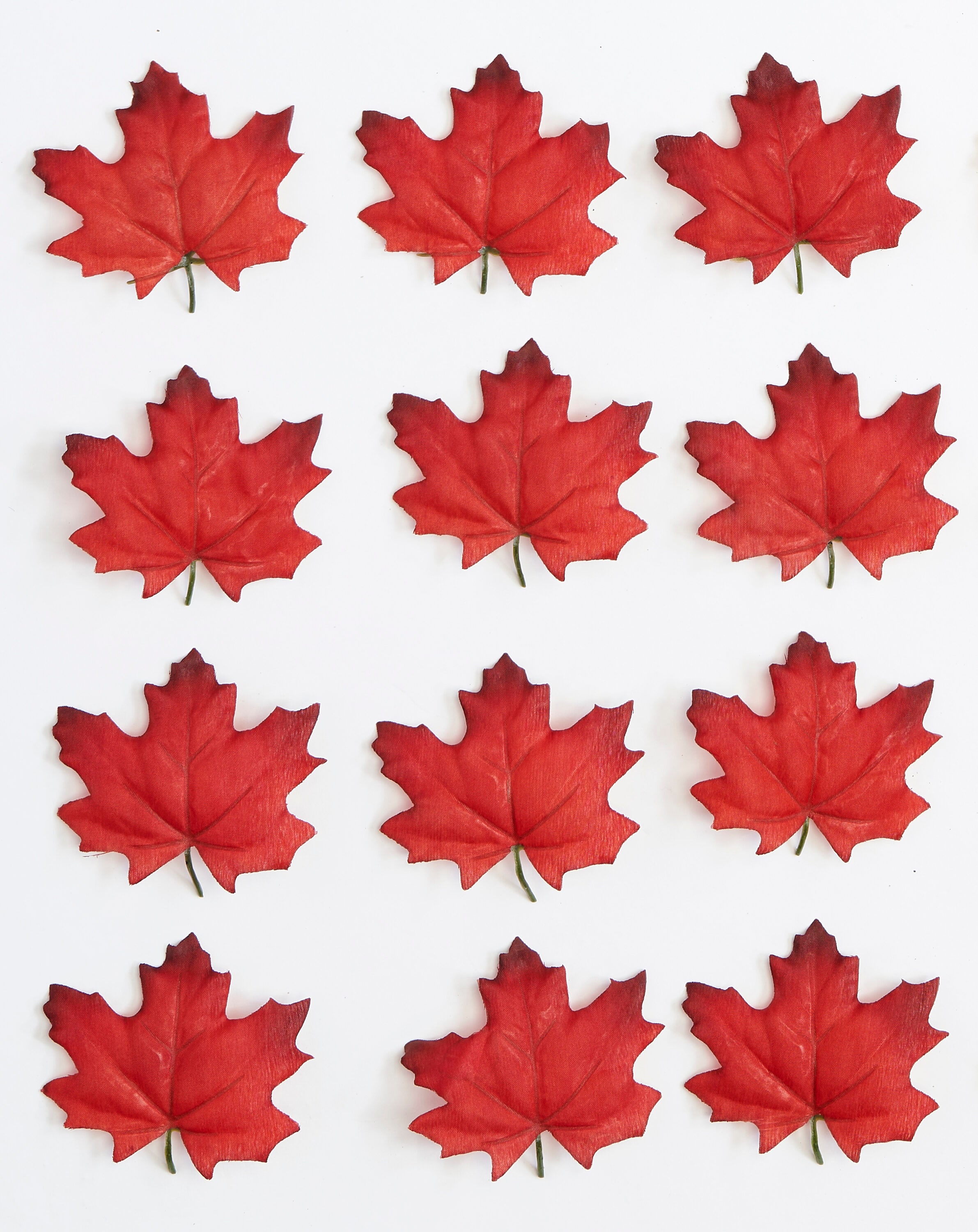 Worth Imports 9890RD 3-Inches Leaves Free standing decoration 6 -Pack