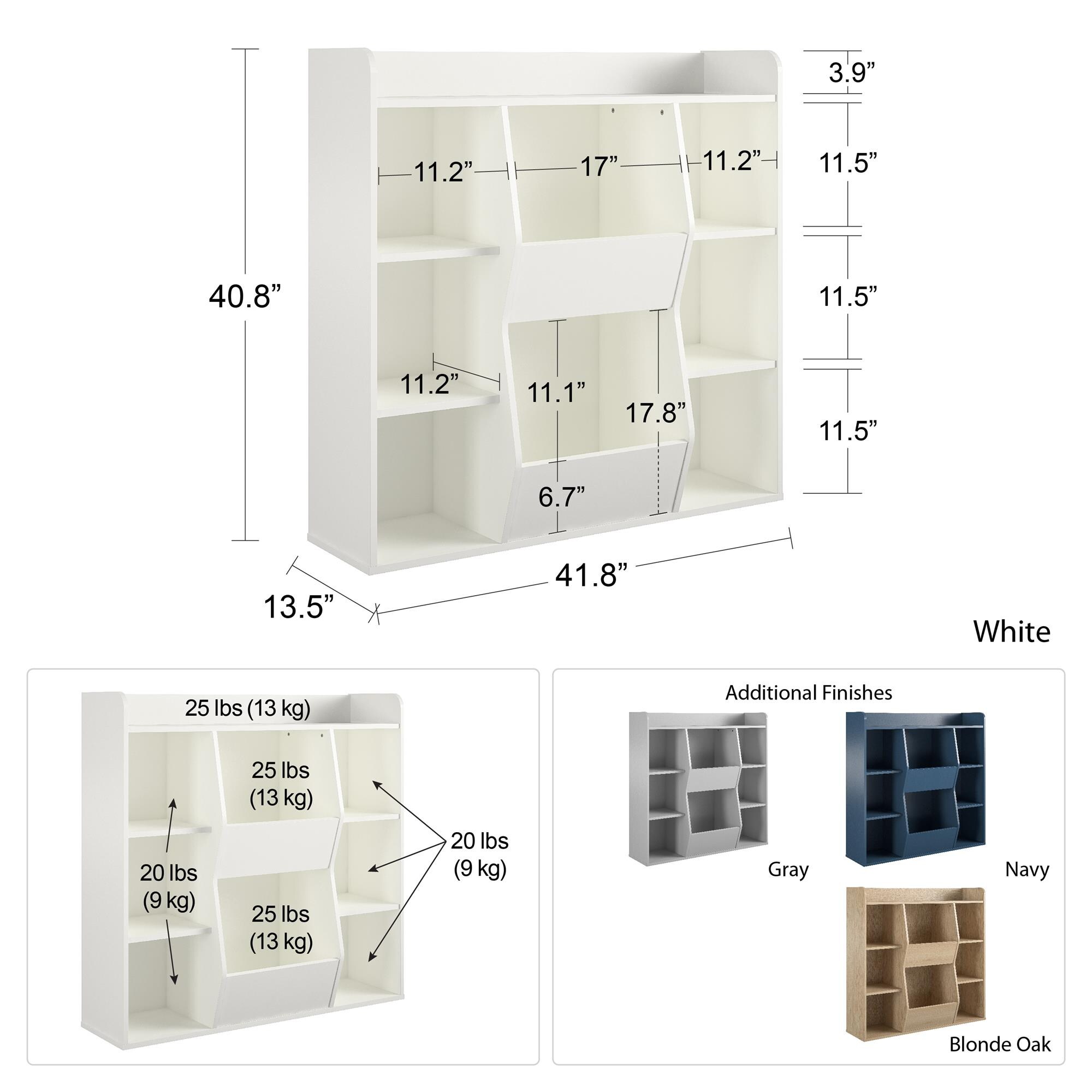 Ameriwood System Build 3-Shelf White Cube Organizer