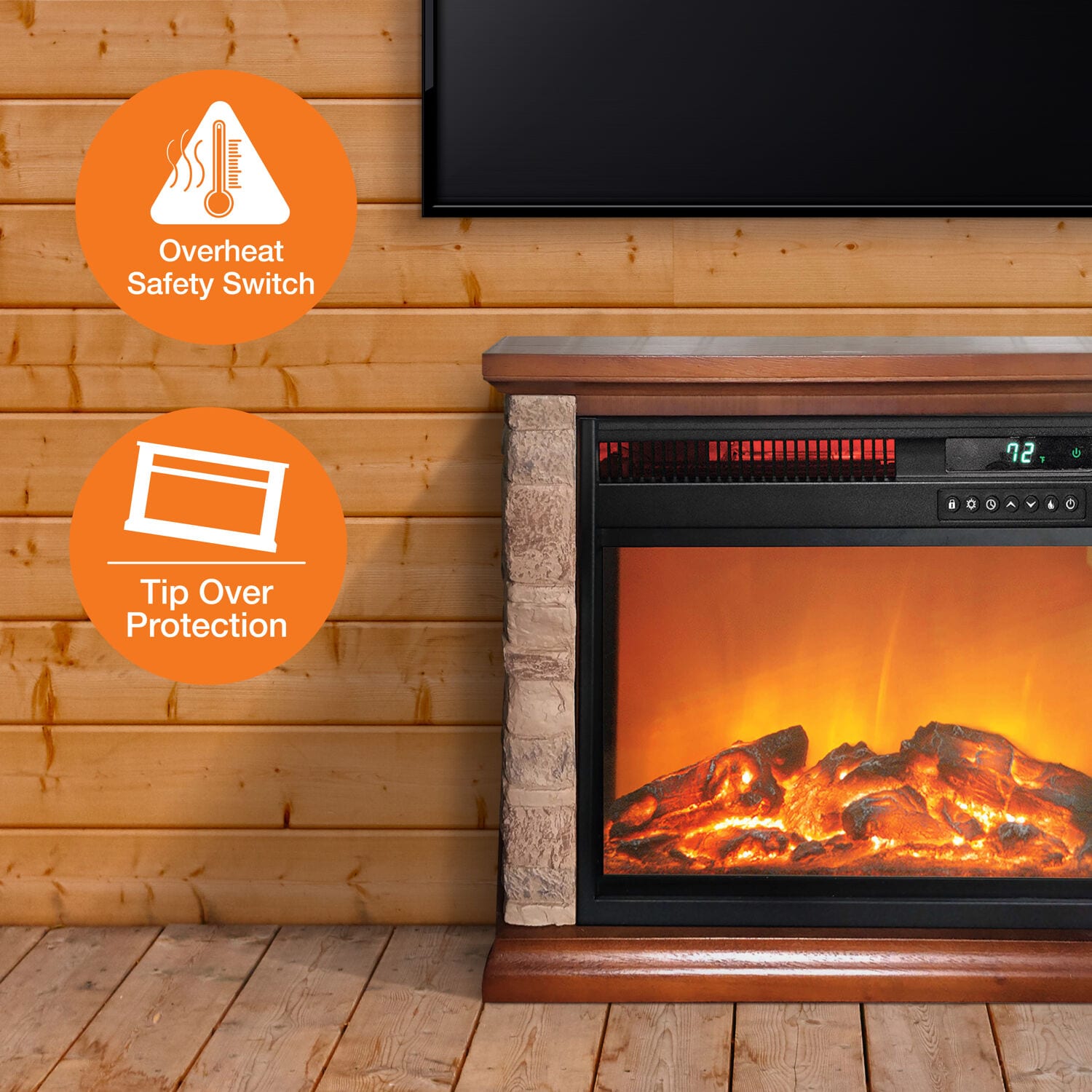 Lifesmart FP1215 Electric-Fireplaces - View #6