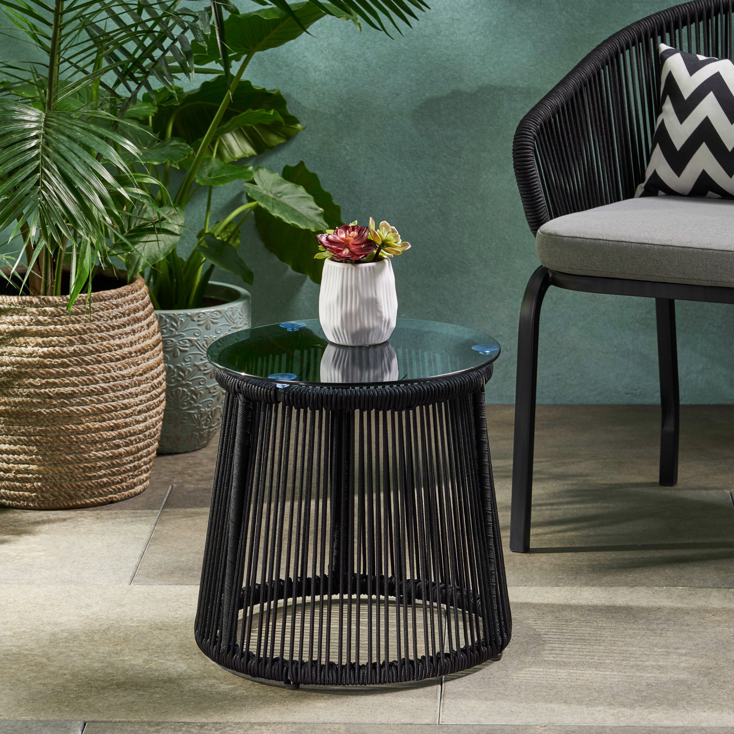 AHIOU HOME ZAAHG-67842.00BLKGS Garden-Stools - View #4