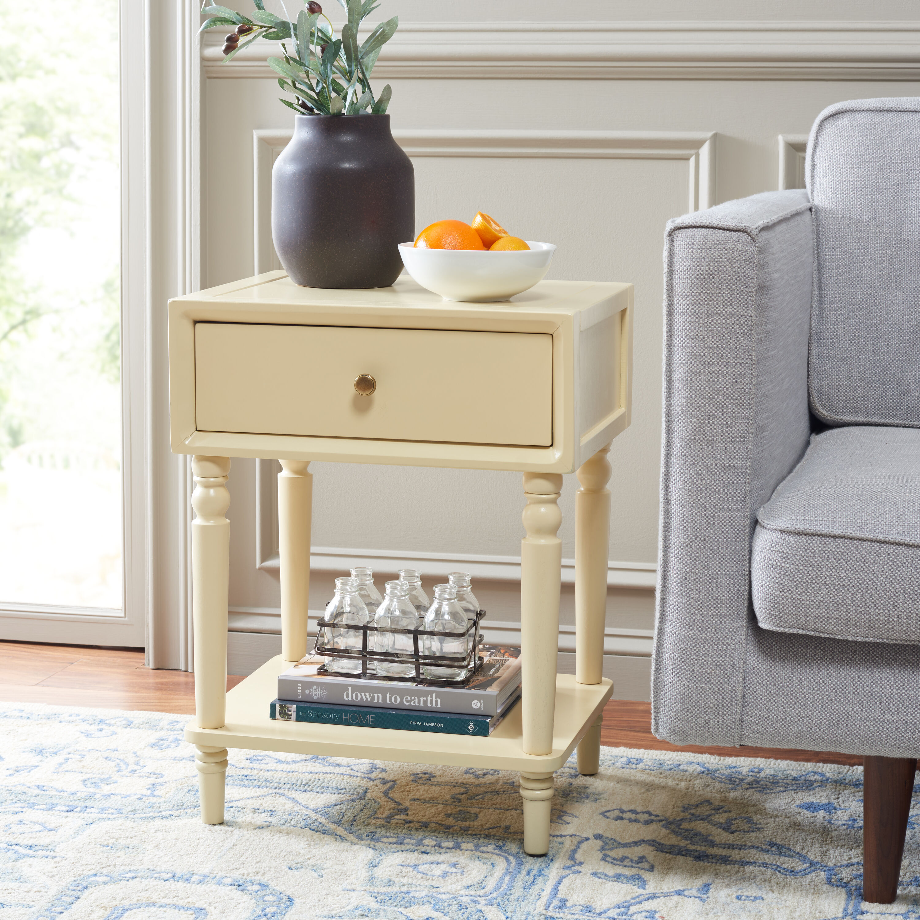 Safavieh AMH6611E Casual Nc Coating Accent Table Set with Storage
