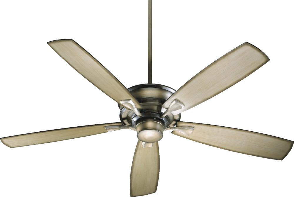 Quorum International 42605-22 Alton 60-in Antique Flemish Indoor Ceiling Fan and Remote (5-Blade)