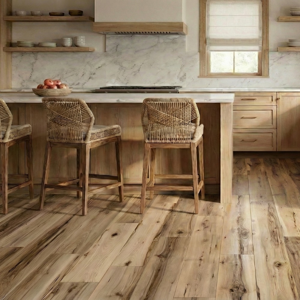 Style Selections Jamestown Hickory Brown 12-mil x 7-in W x 48-in L