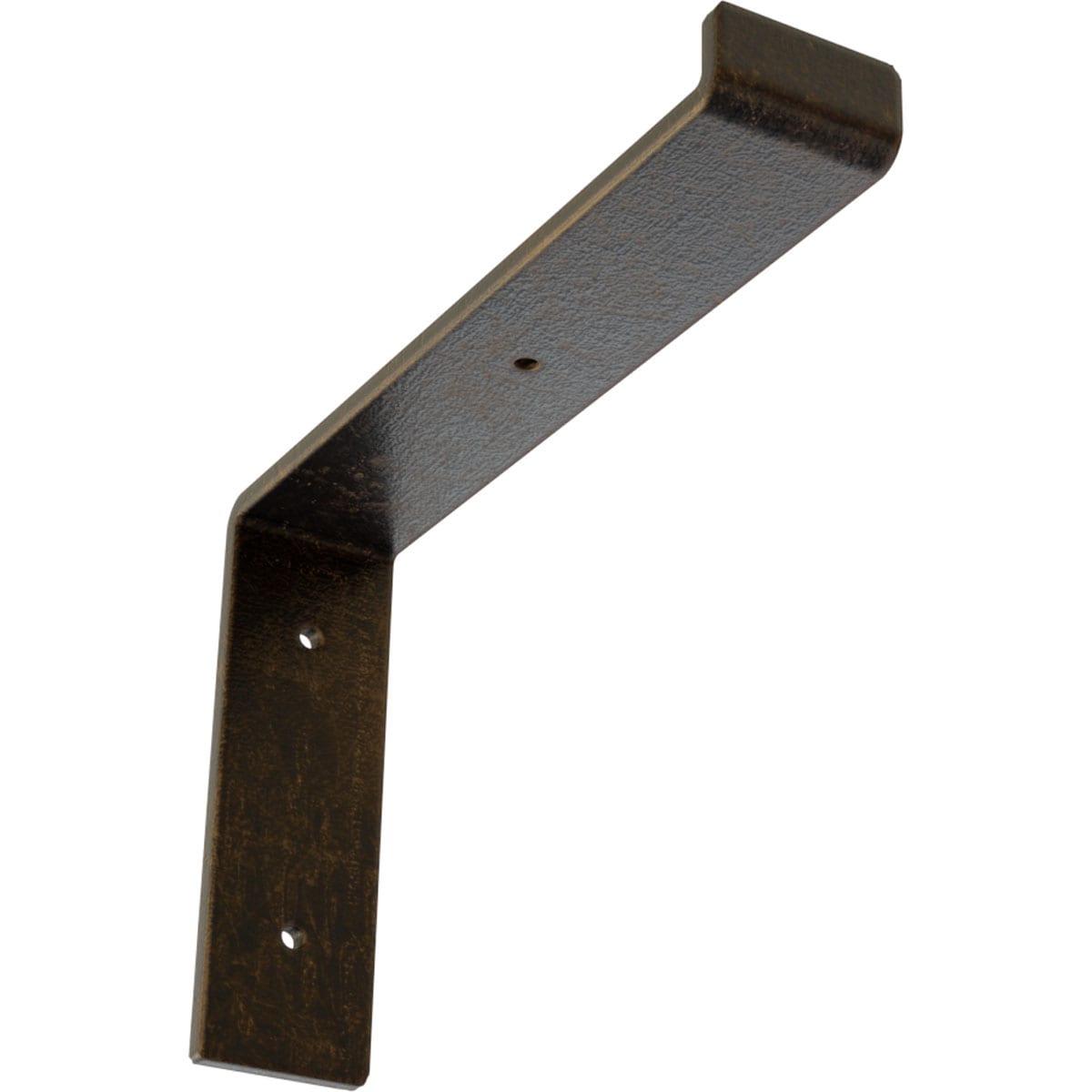 Ekena Millwork BKTM03X16X16MOPBL Morris Morris 16-in x 3-in x 16-in Black Steel Wall bracket