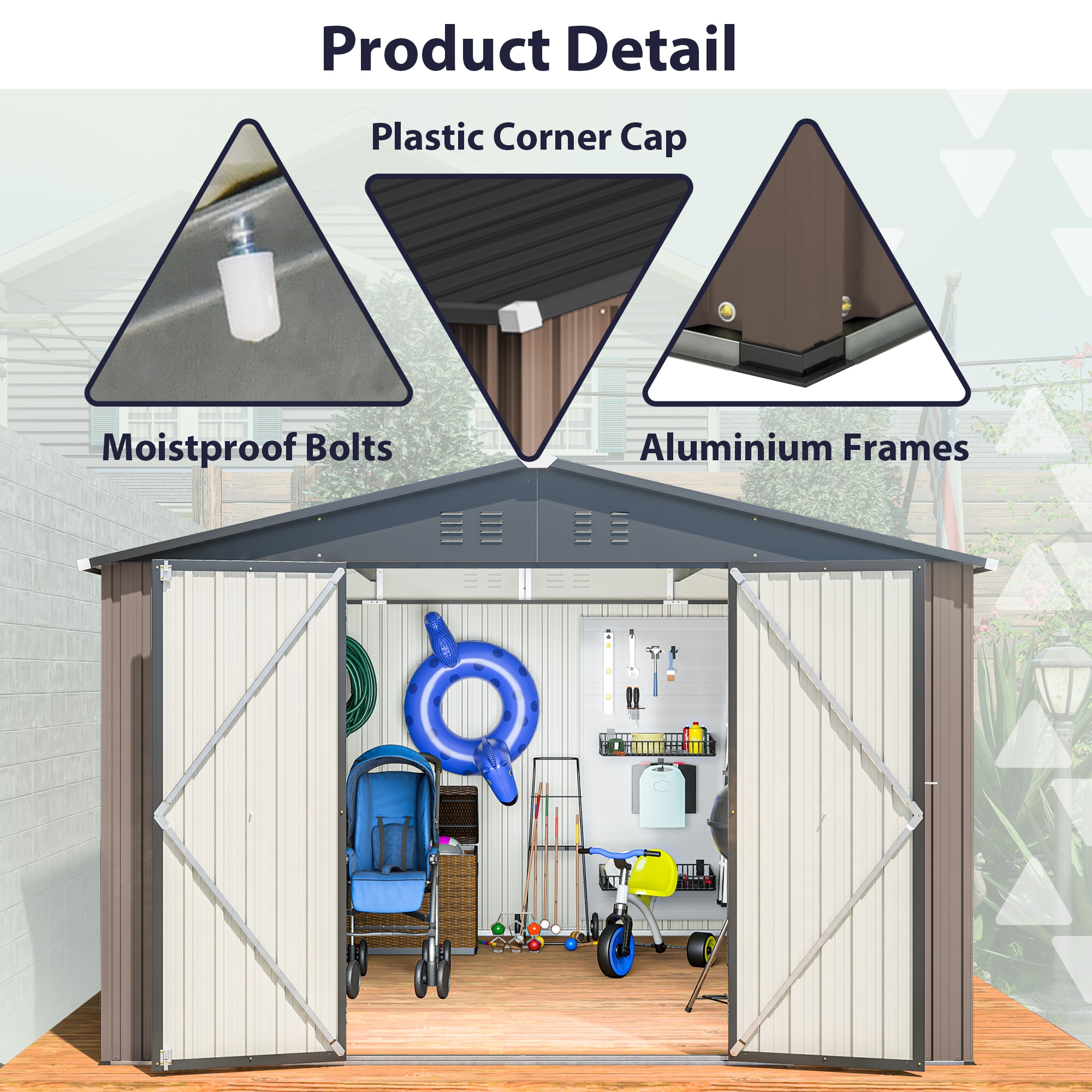 Xspracer ML-TH052WS Metal-Storage-Buildings-Sheds - View #3