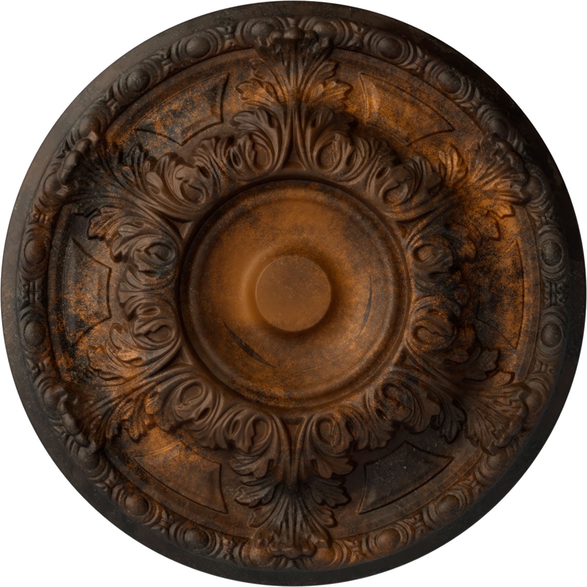 Ekena Millwork CM19GARUS Granada 19-in W x 19-in L Painted Rust Polyurethane Whole Ceiling Medallion