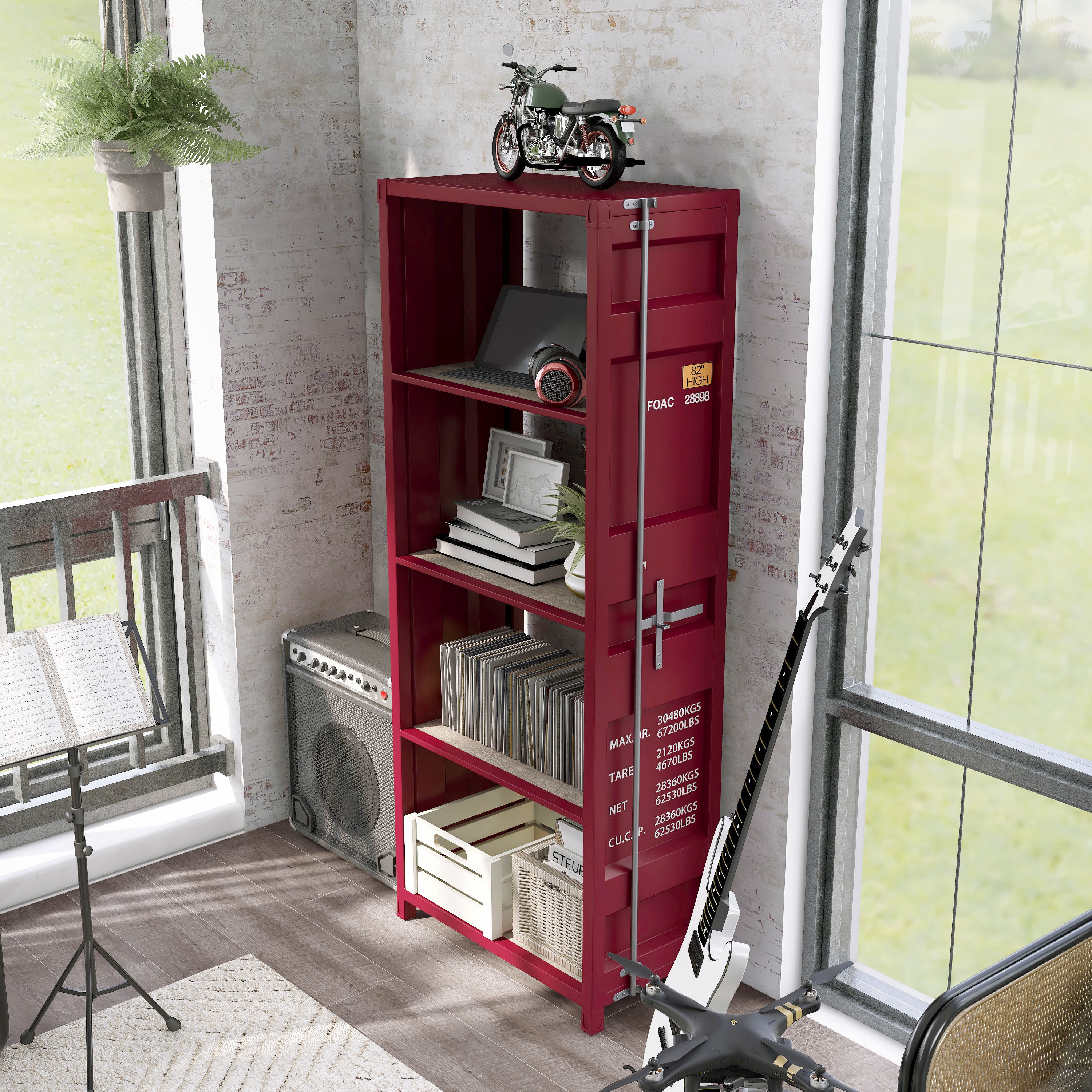 Furniture of America IDF-AC333RD bookcases - View #5