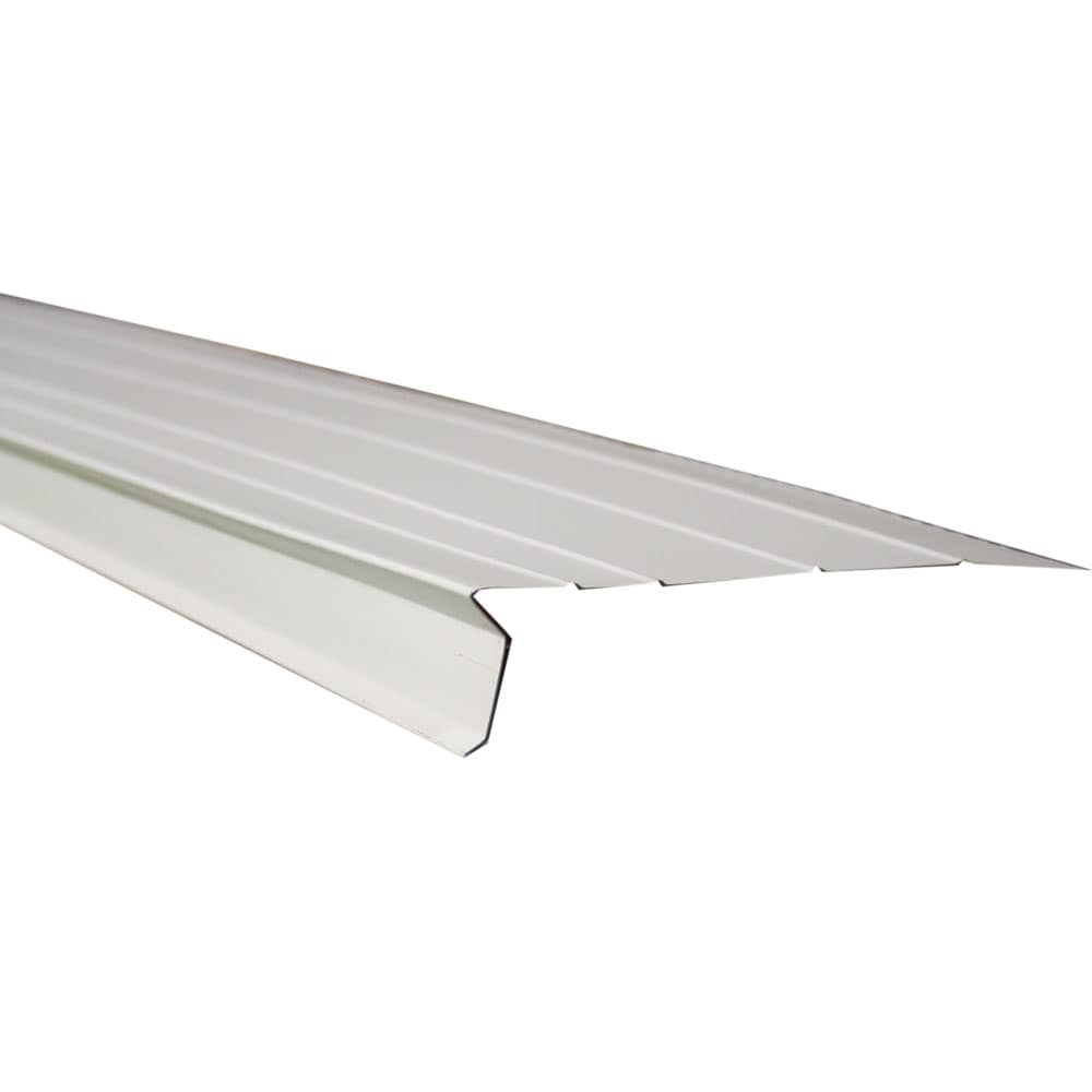 Union Corrugating 5.75-in x 10-ft White Aluminum Drip Edge in the Drip ...