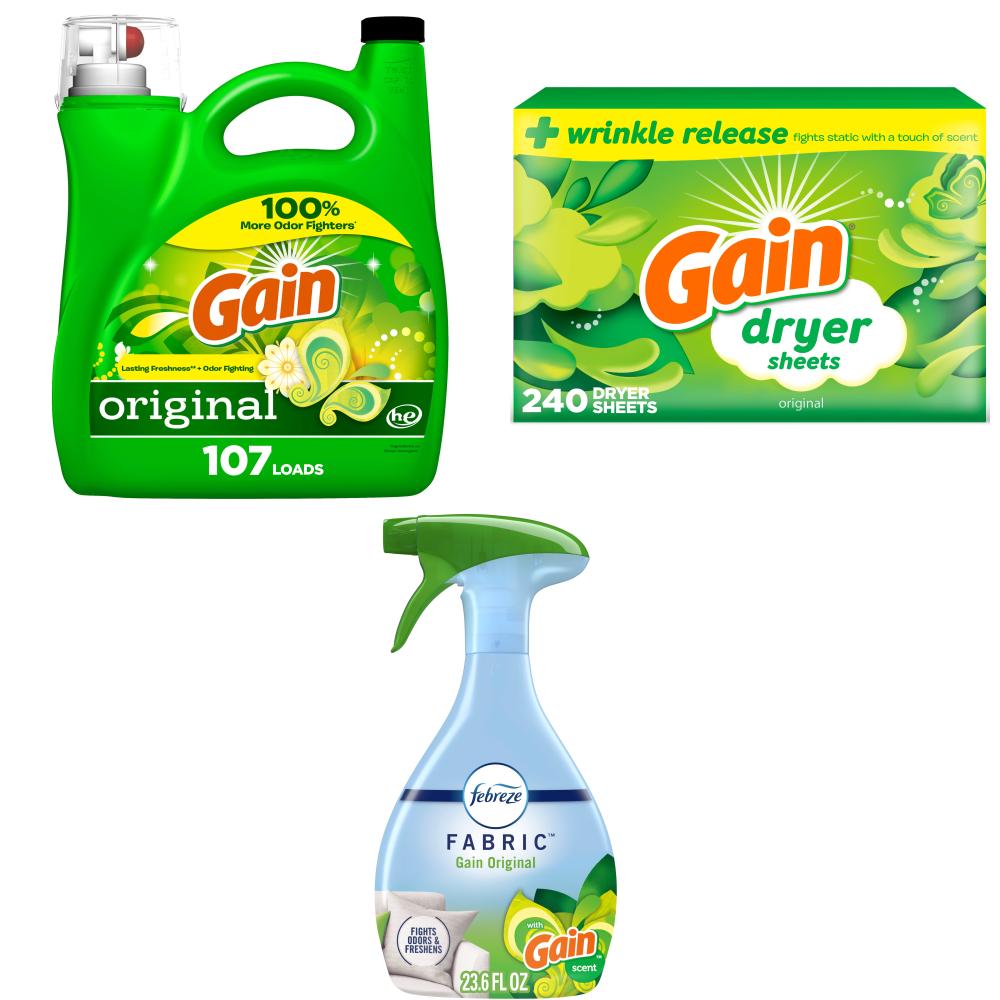 Gain  Original Scent Fresh Laundry Kit