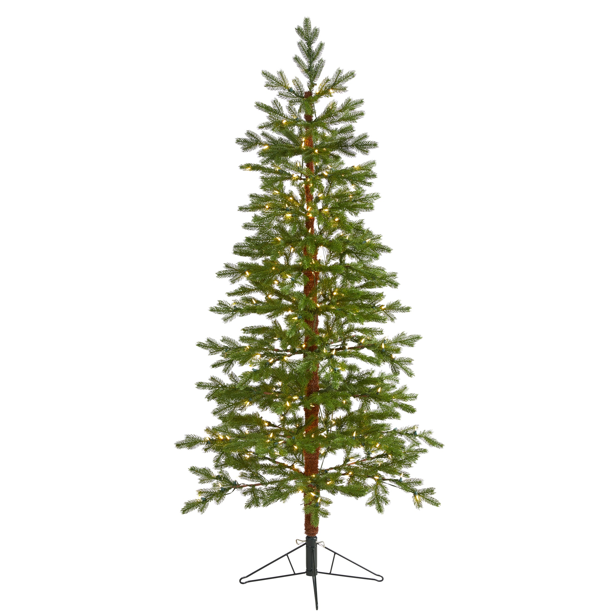 Nearly Natural Fiber Optic Faux 6 Foot Pre-Lit Pine Christmas Tree