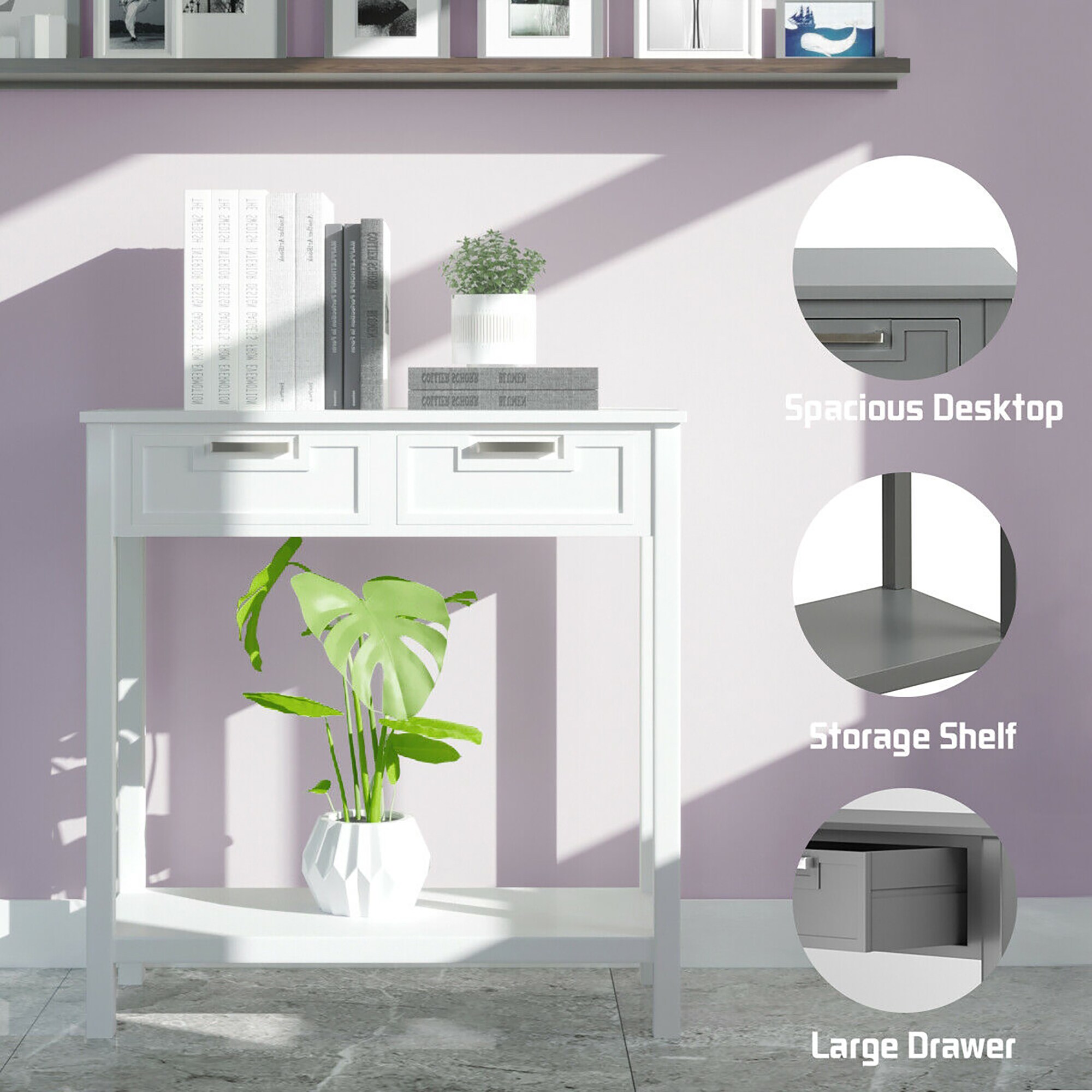 Costway SXL00122 Console-Sofa-Tables - View #3