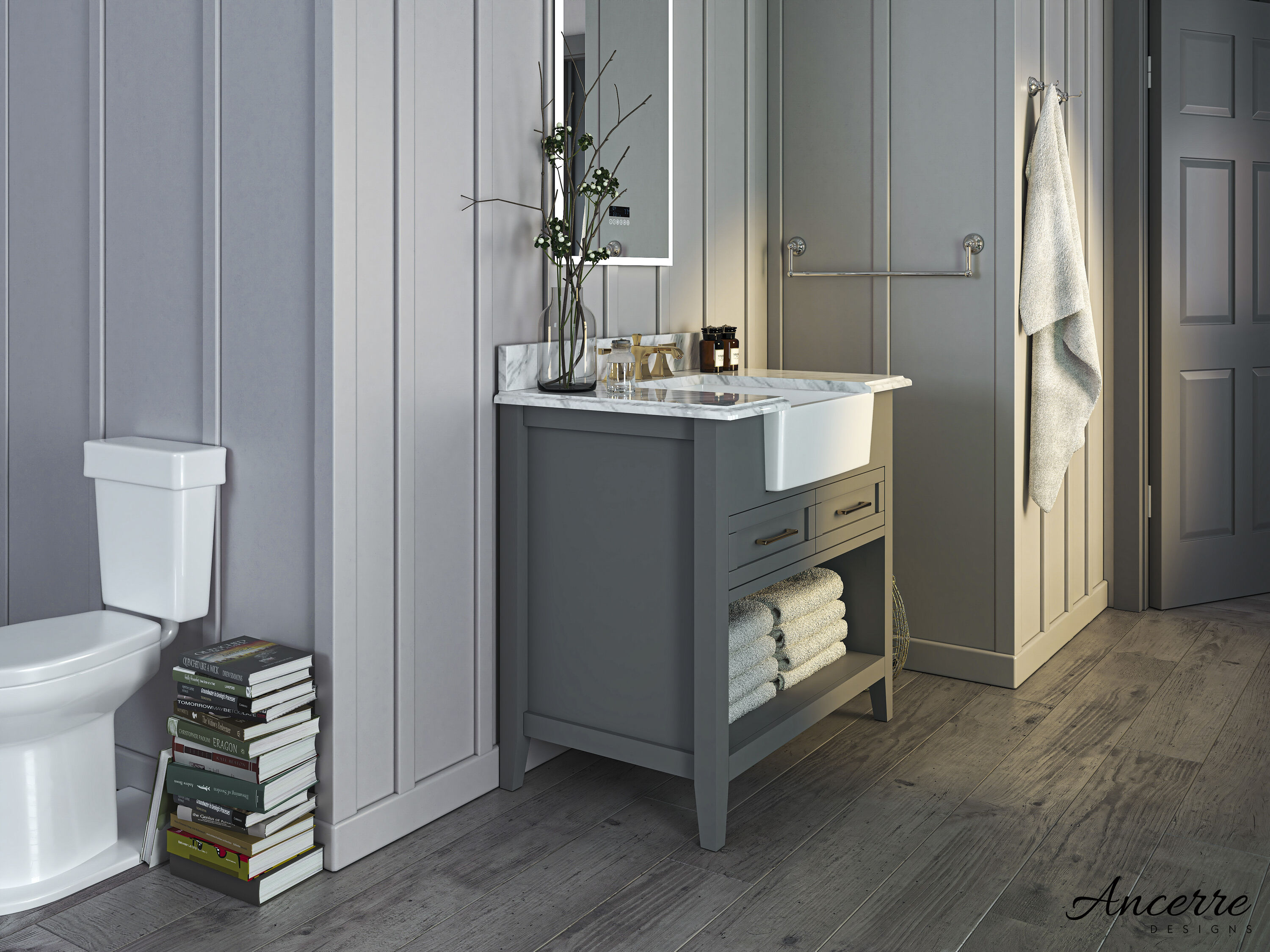 Ancerre Designs VTS-HAYLEY-36-SCG-CW Bath-Vanity-Combo - View #10