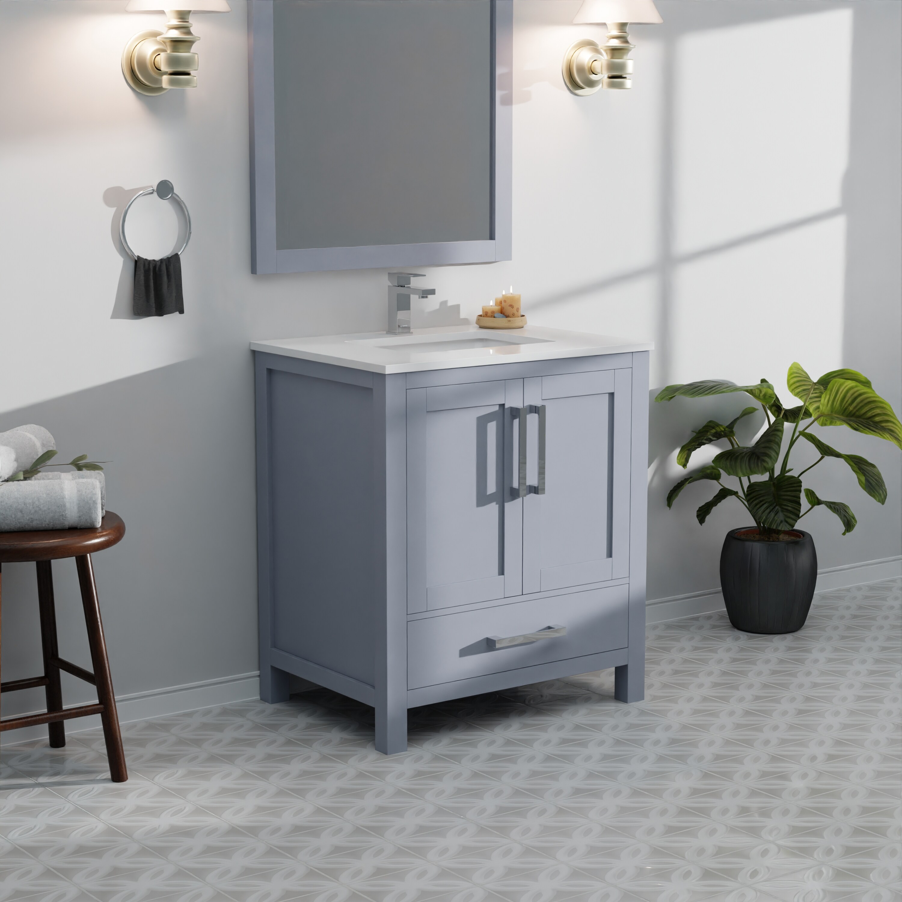 Lexora LJ342230SBWQ000 Bath-Vanity-Combo - View #13