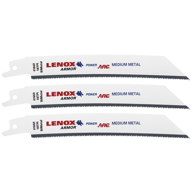 LENOX 3-Pack 6-in 18-TPI Bi-Metal Reciprocating Saw Blades LENOX 3-Pack 6-in 18-TPI Bi-Metal Reciprocating Saw Blades