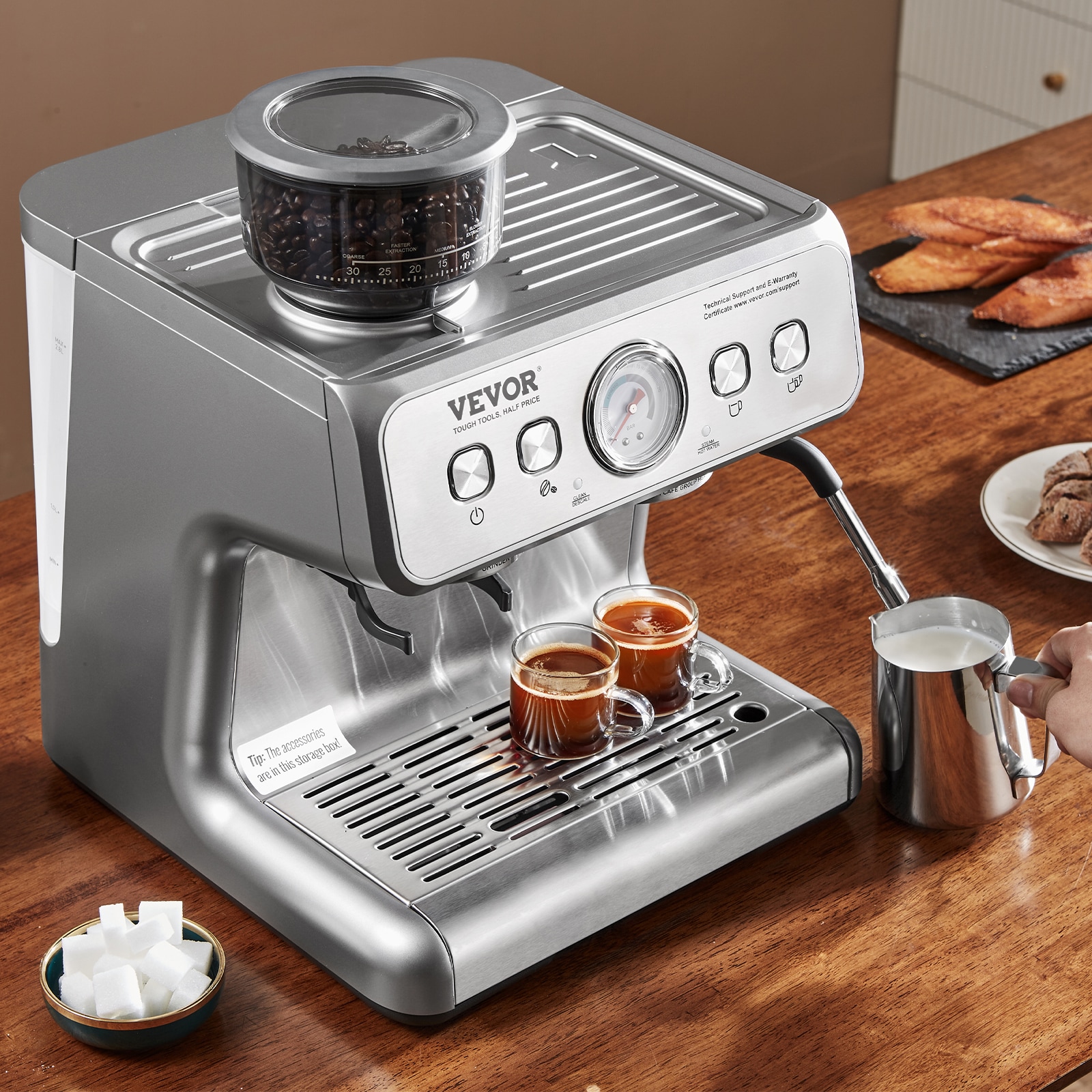 VEVOR KZJFLEXI870MMF0WYV1 Espresso-Machines - View #2