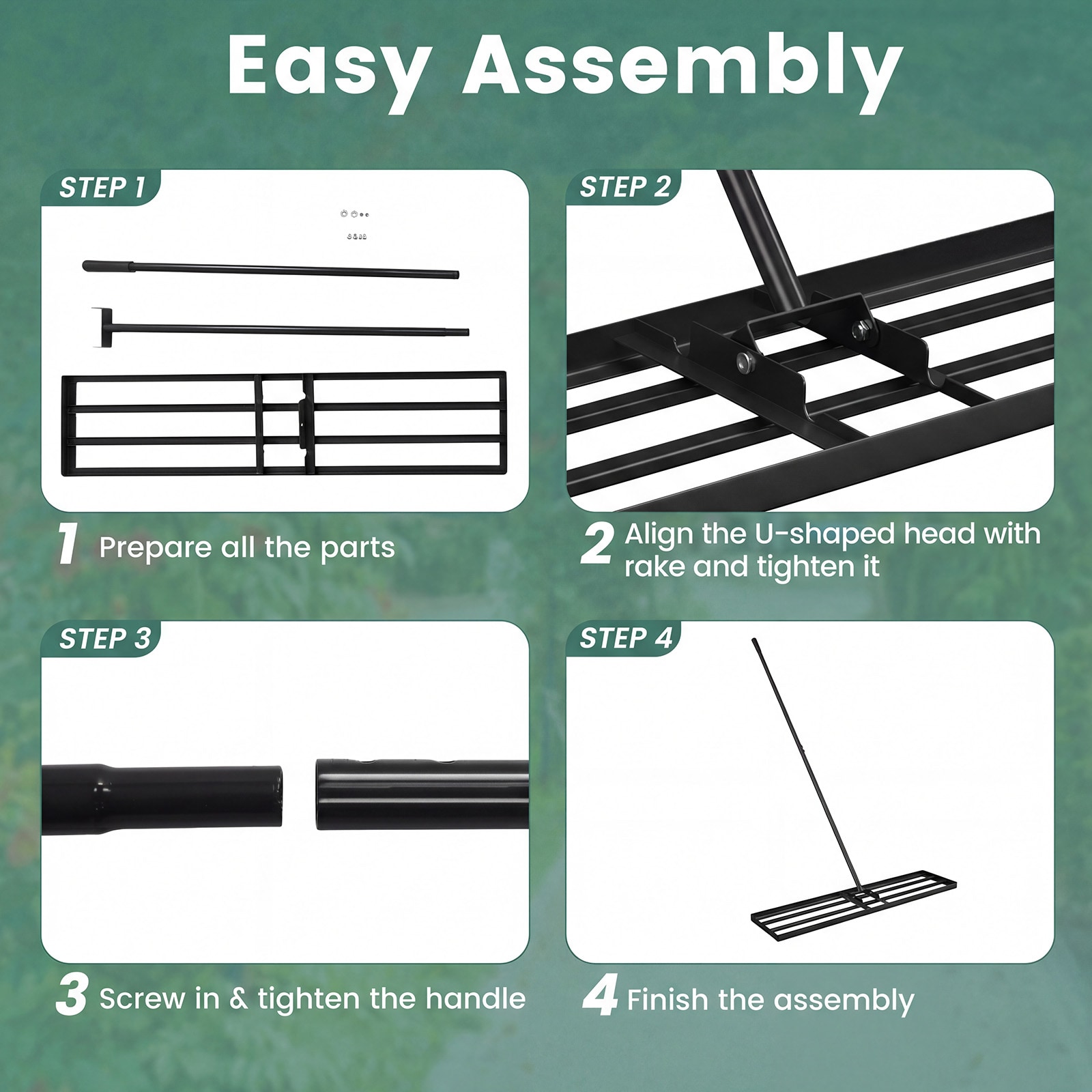 Costway CSHY006647 Level-Head-Rakes - View #8