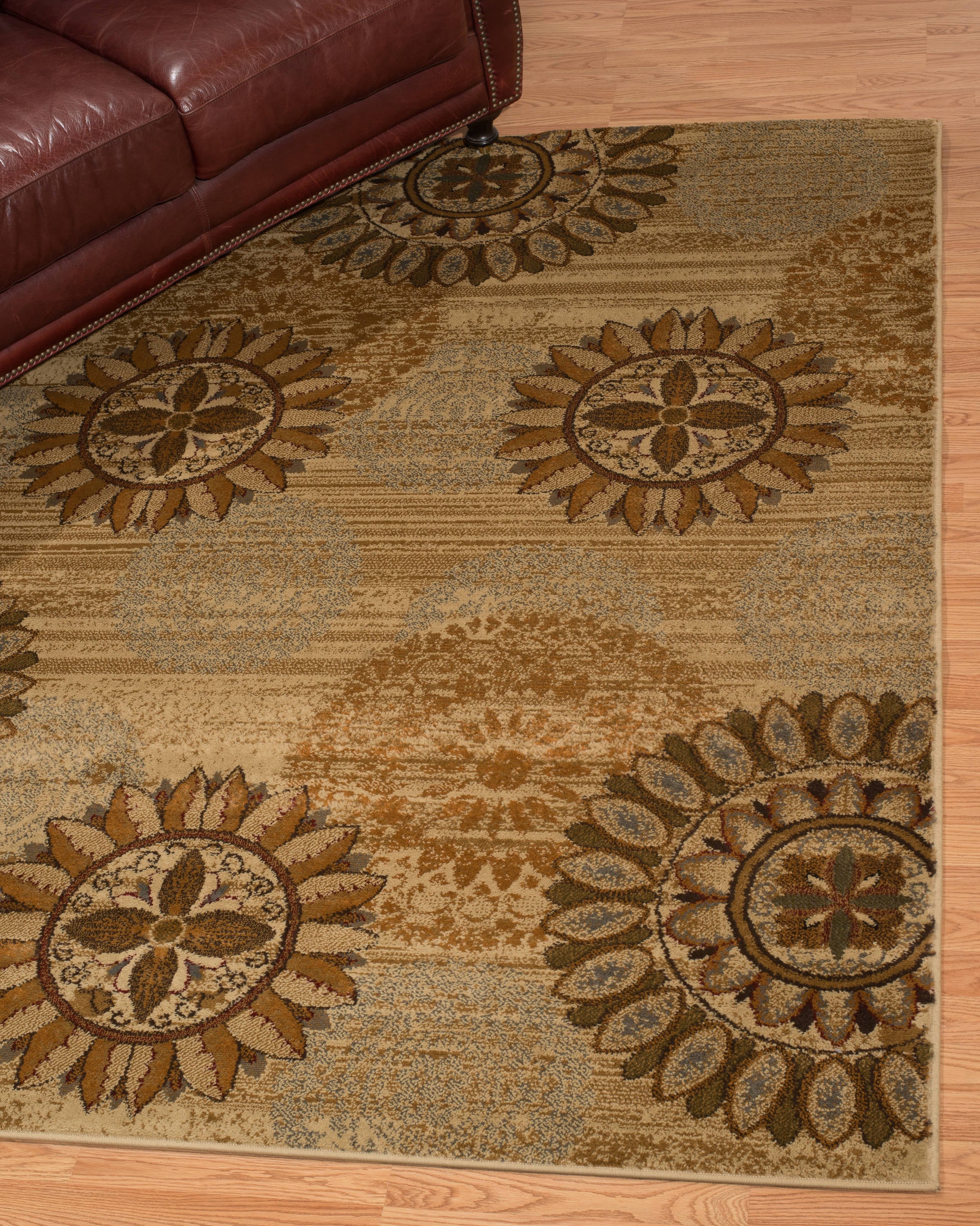 United Weavers Of America 750 00315 58 Affinity 5 x 7 (ft) Polypropylene Ivory Rectangular Indoor Geometric Area rug