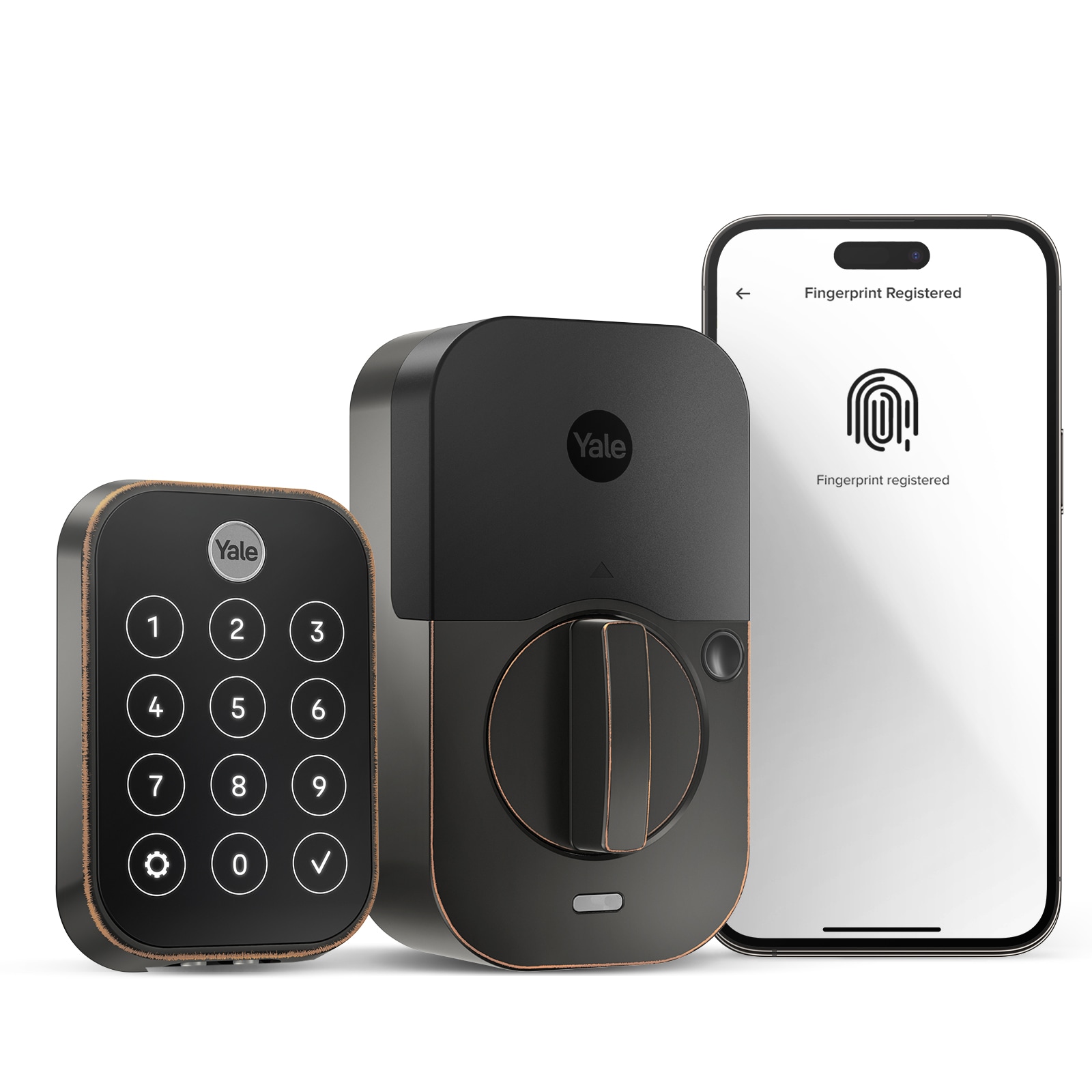 Google Nest x Yale Lock Oil-Rubbed Bronze Smart Lock Electronic Deadbolt with Wifi Bluetooth Touchscreen Keypad RB-YRD540-WV-0BP Sansujyuku sansujyuku.com