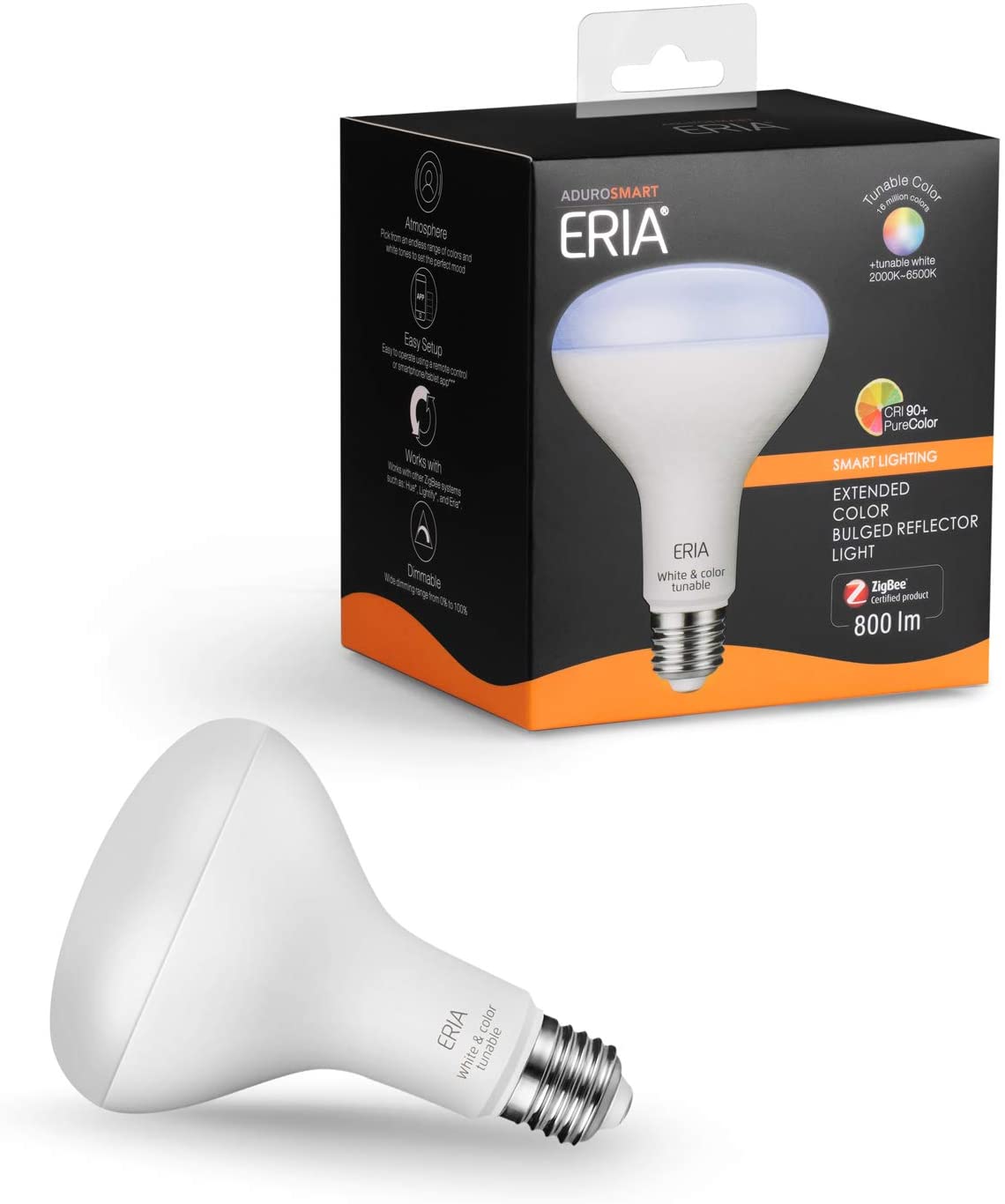 AduroSmart 81813 BR30 Color-enhancing Medium Base (e-26) Dimmable Smart LED Light Bulb