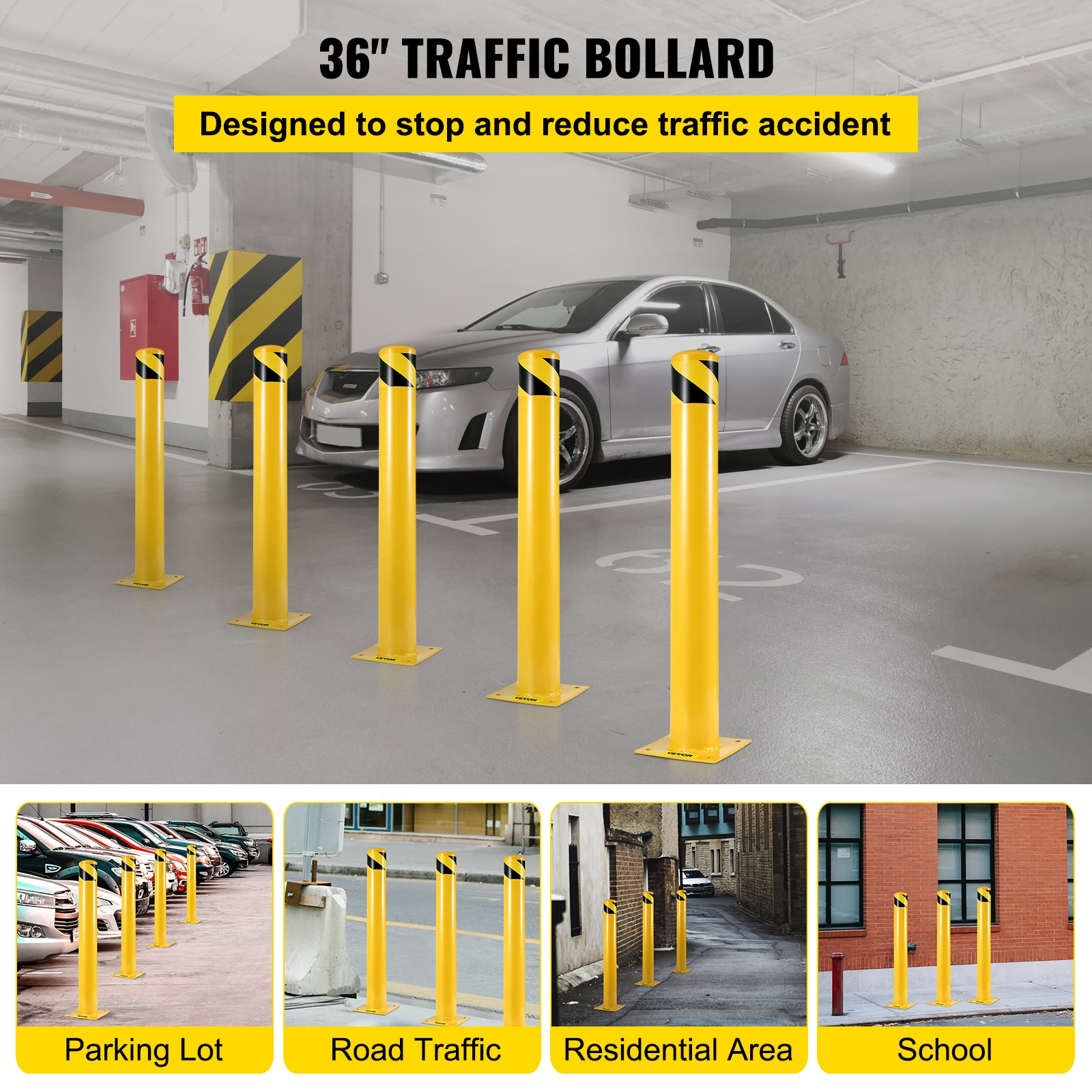 VEVOR AQZ36X4.5INHS0001V0 Commercial-Bollards - View #2
