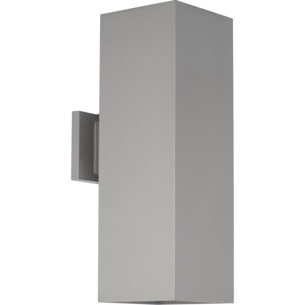 Progress Lighting P5644-82-30K LED Sq Cylinder 18-in H Metallic Gray Integrated LED Outdoor Wall Light