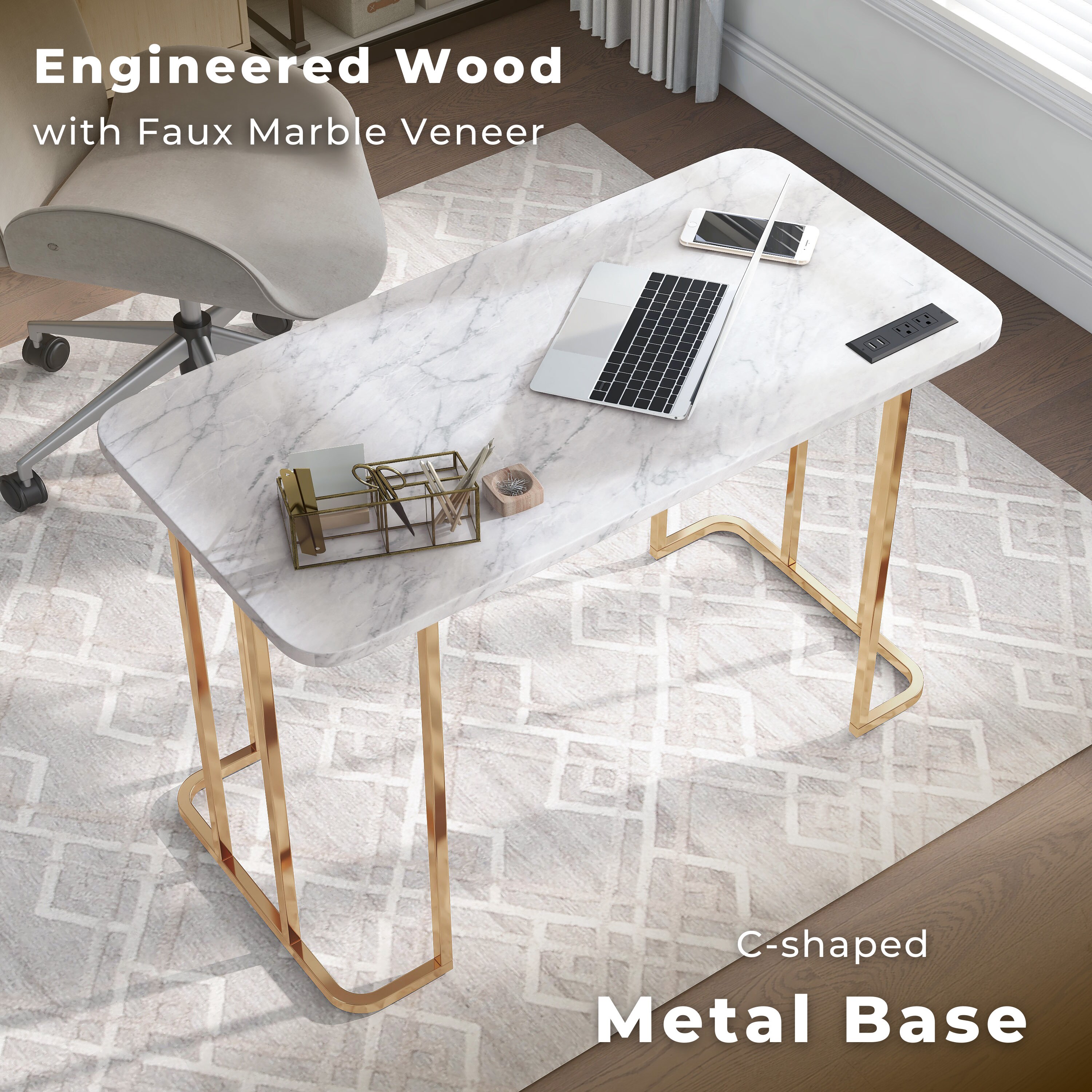 Furniture of America IDF-DK919WH desks - View #10