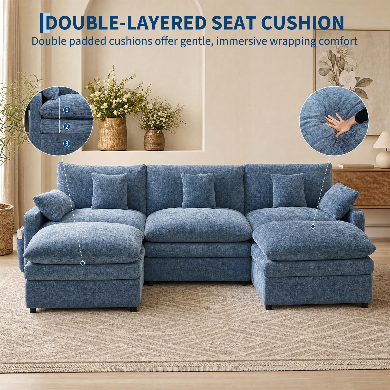 GarveeLife CLJ-ZZMNF5WKFDC3BC-U Sofas-Loveseats - View #5