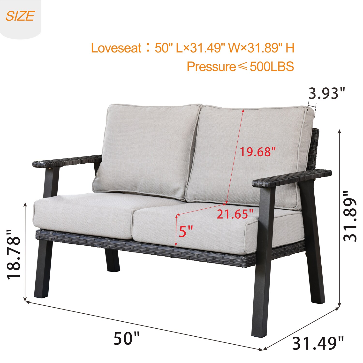 Pouuin SHW60T03A Patio-Sofas-Daybeds - View #7