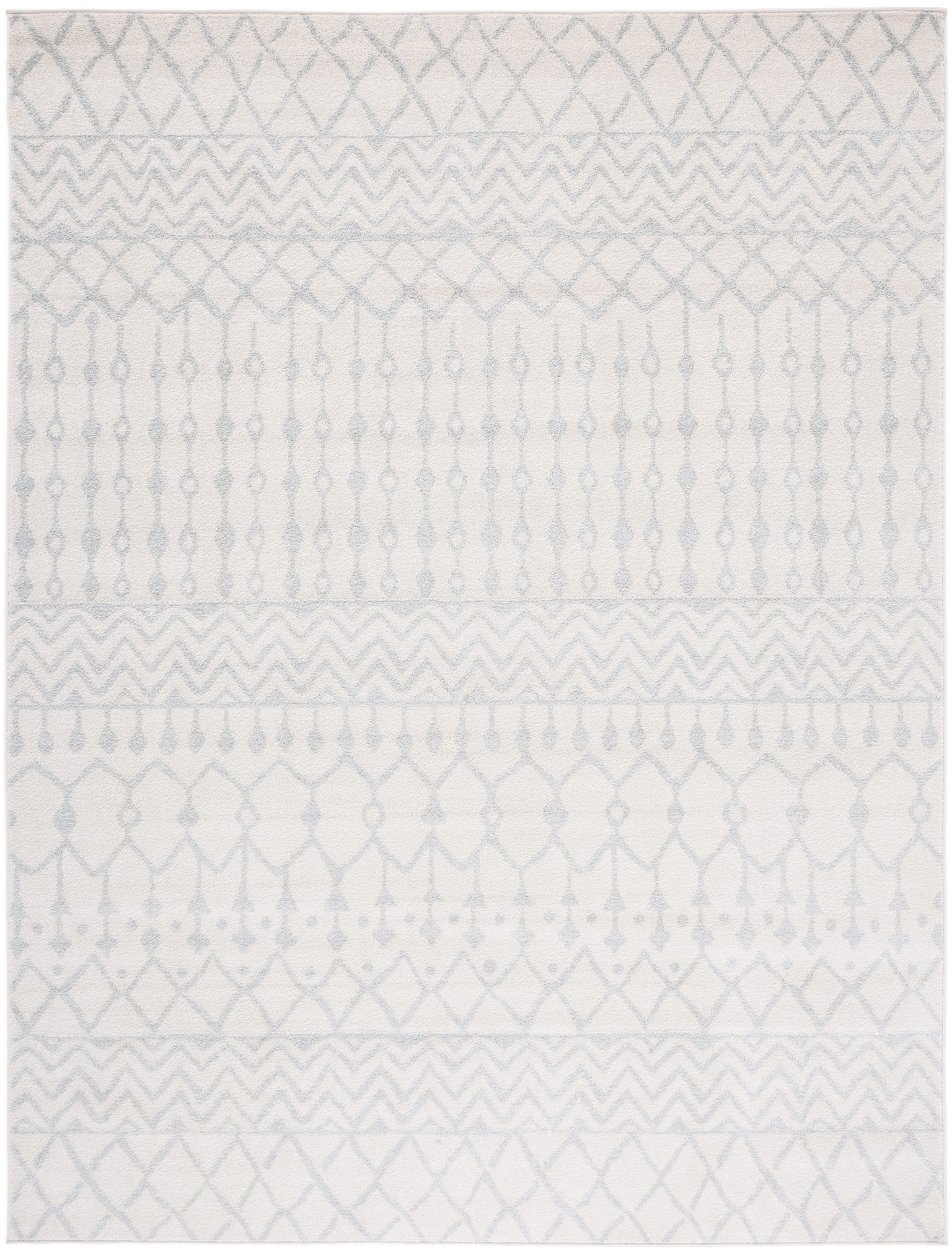 Safavieh TUL270D-8 Tulum 8 x 10 (ft) Loomed Polypropylene Ivory/Light Gray Rectangular Indoor Distressed/Overdyed Bohemian/Eclectic Area rug