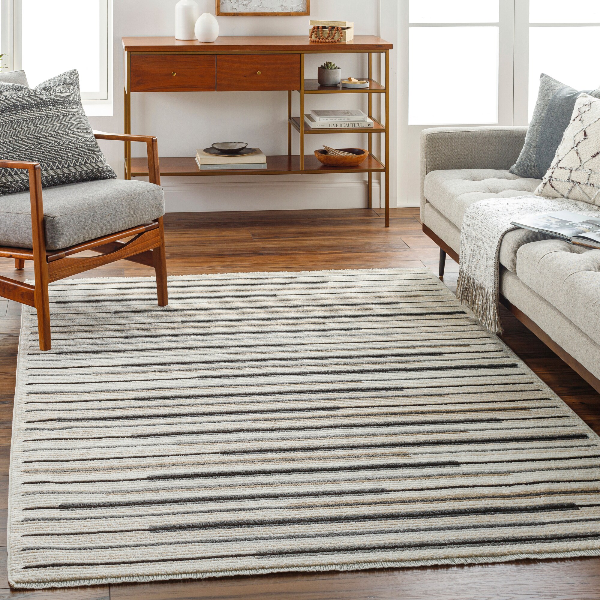 Artistic Weavers CAC2302-23 2 X 3 White/Brown Indoor Tribal Moroccan Area Rug