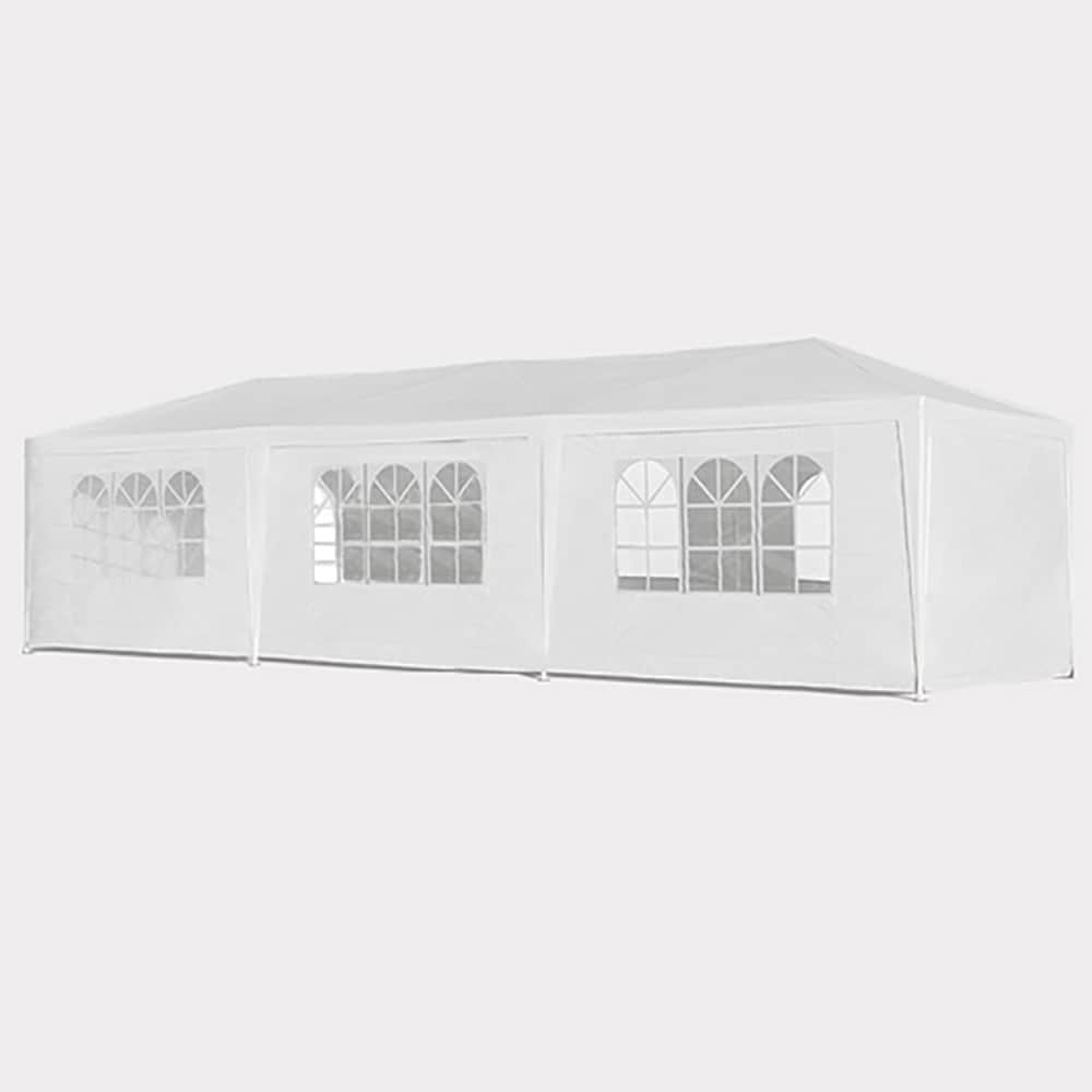Kahomvis WORC-QP109-315 30-Feet x 10-Feet Rectangle White Party canopy