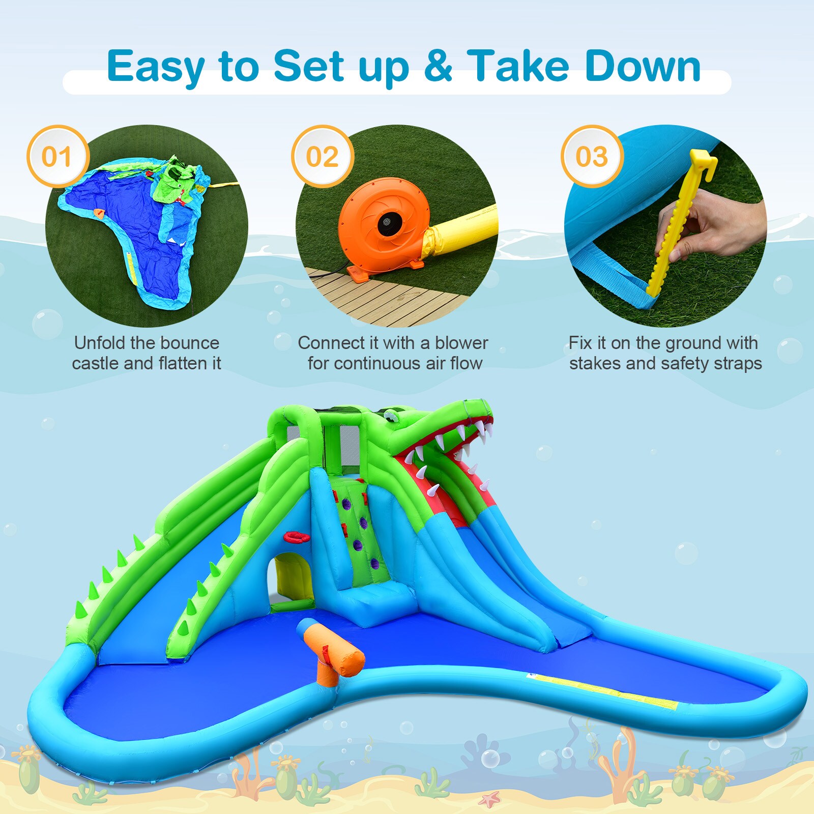 Slickblue D-CO-41301PN Bounce-Houses - View #4