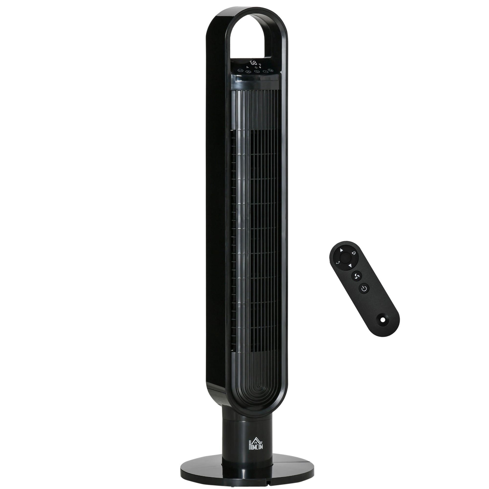 Siavonce 39-in 110-Volt 3-Speed High Velocity Indoor Black Oscillating Tower Fan with Remote FZ41046 Sansujyuku sansujyuku.com