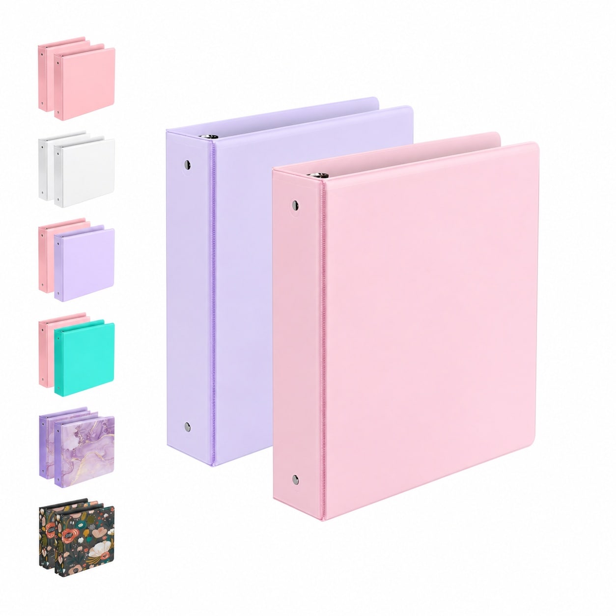 Baginizer - 2 Pack 2 Inch 3 Ring Binders Extra Durable Eco Friendly Recyclable View Cover Pockets...