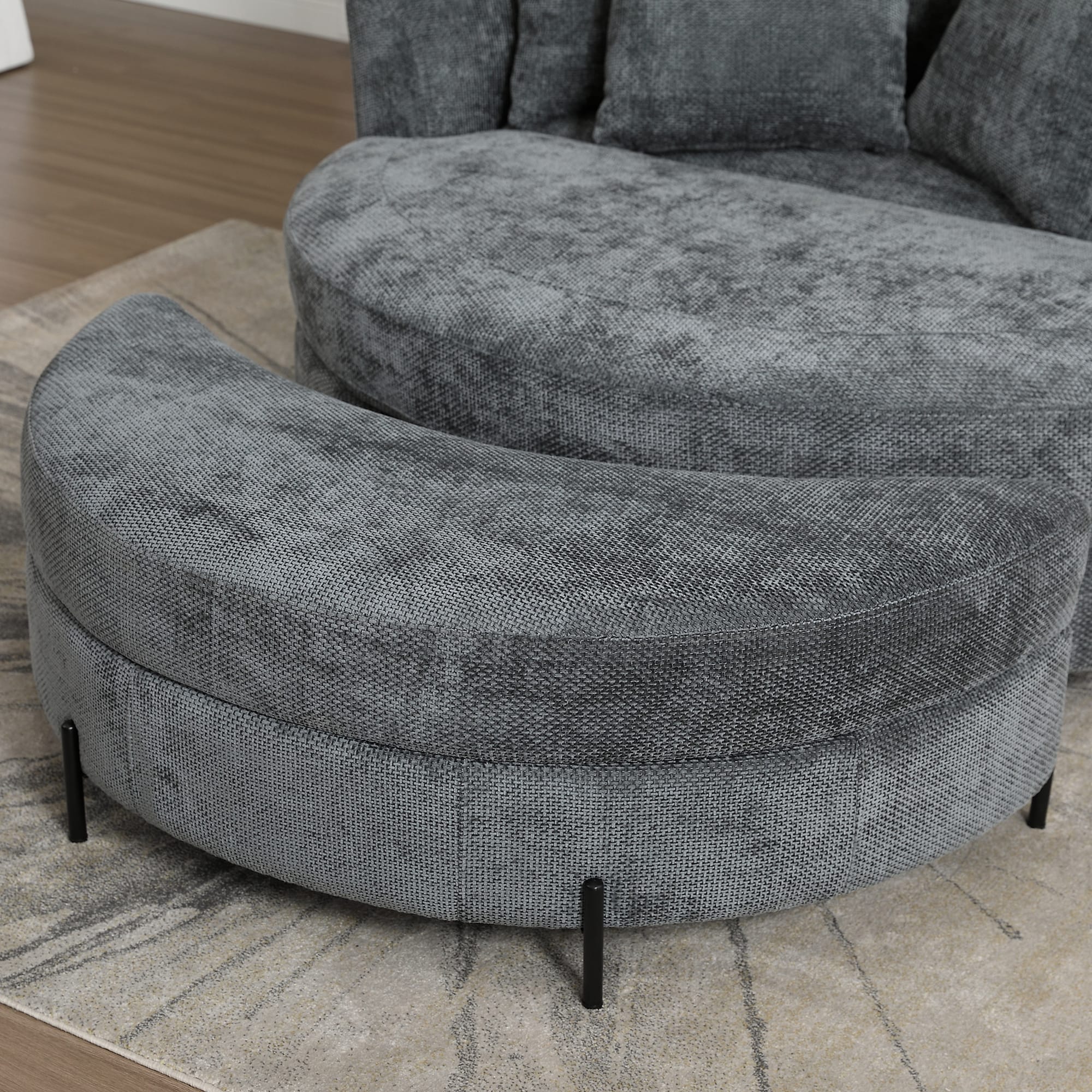 Aortzio HM-A4060-CHARCOAL bench - View #4