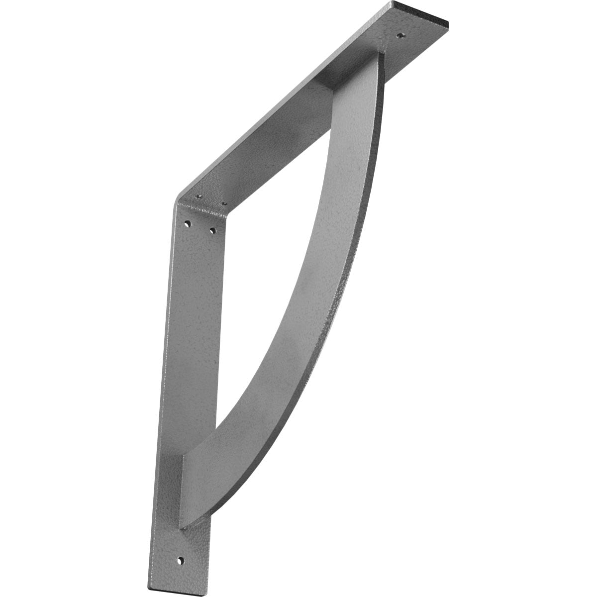 Ekena Millwork BKTM02X14X14BUHGY Bulwark 14-in x 2-in x 14-in Gray Steel Countertop support bracket