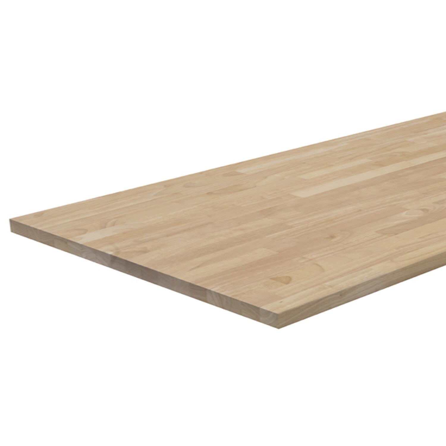 allen + roth 10-ft x 25-in x 1.5-in Finger-jointed Natural Hevea Butcher Block Countertop