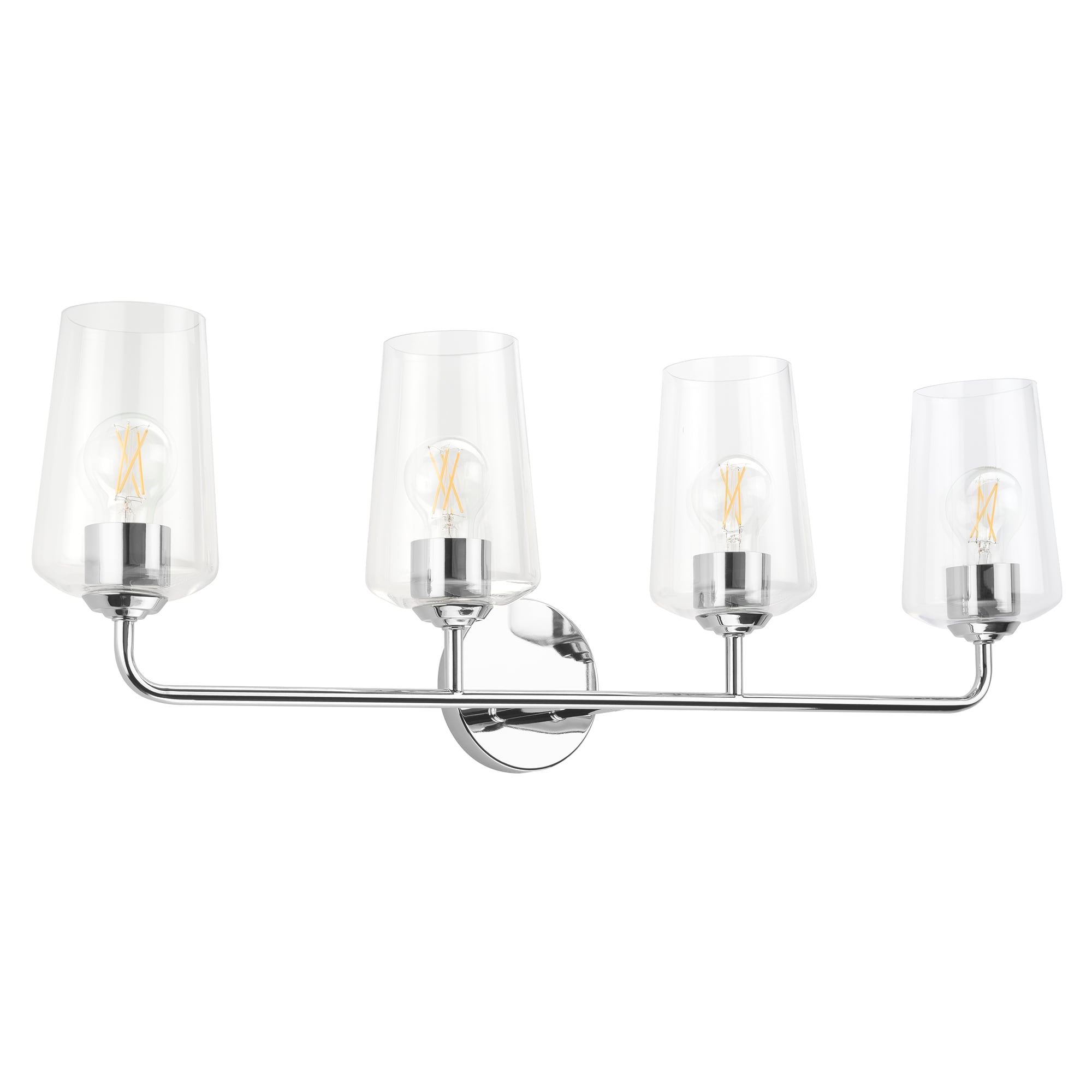 Progress Lighting P300542-015 Celino 32.5-in 4 -Light Polished Chrome Modern/contemporary Vanity light