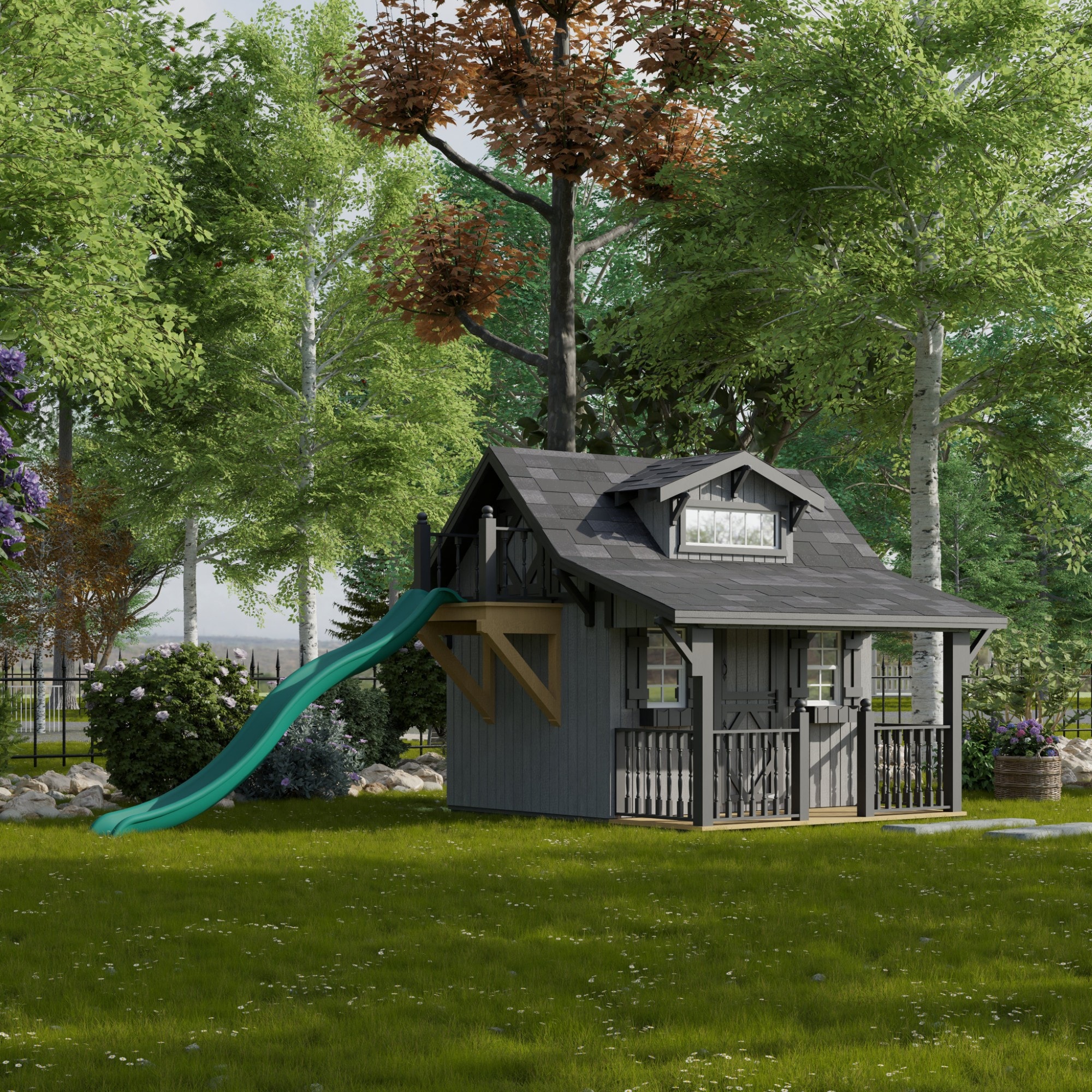 Little Cottage Co 9X8 CMP-PNK playhouses - View #4