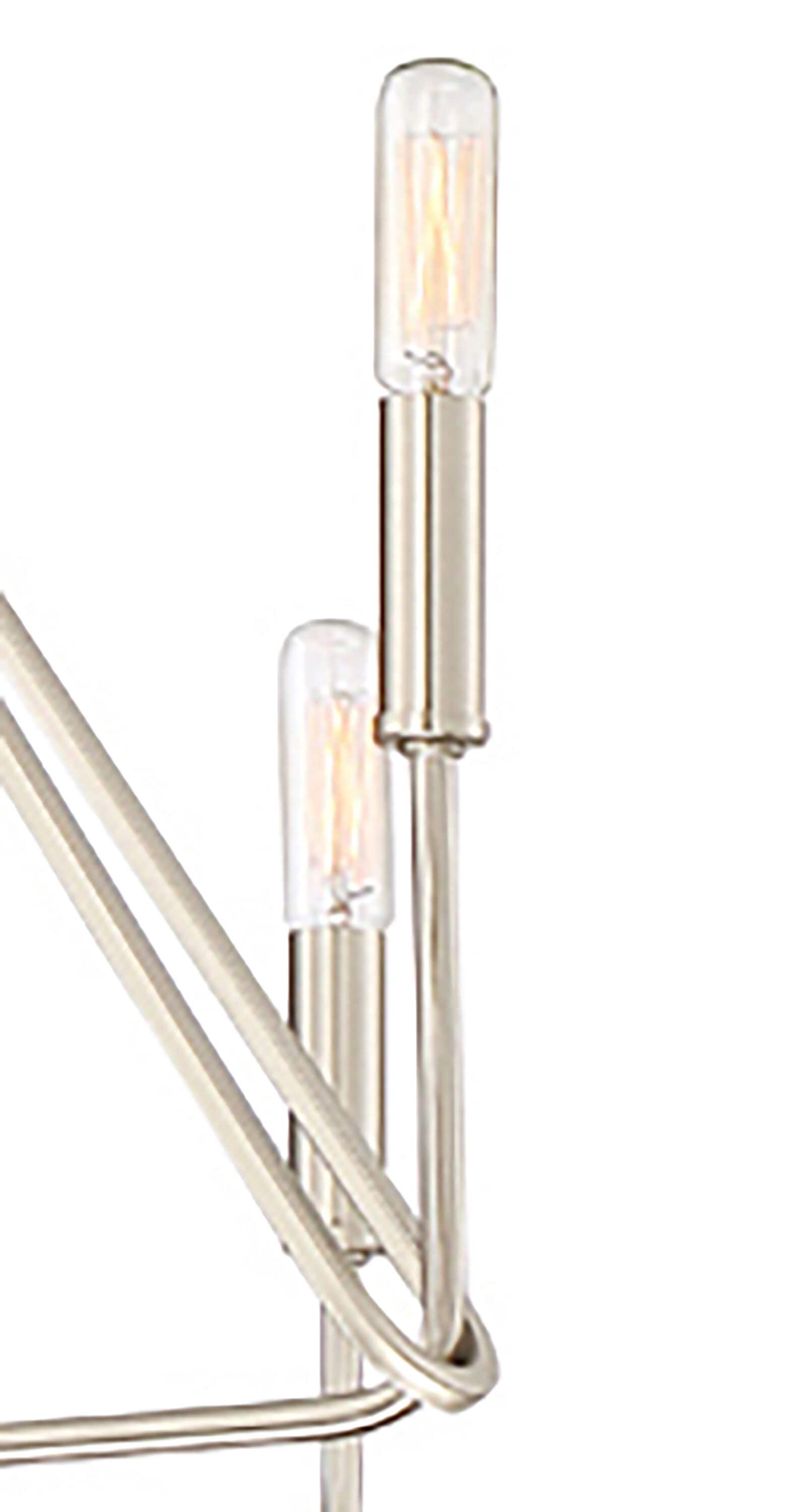 Satin Platinum 25" Modern Incandescent Chandelier